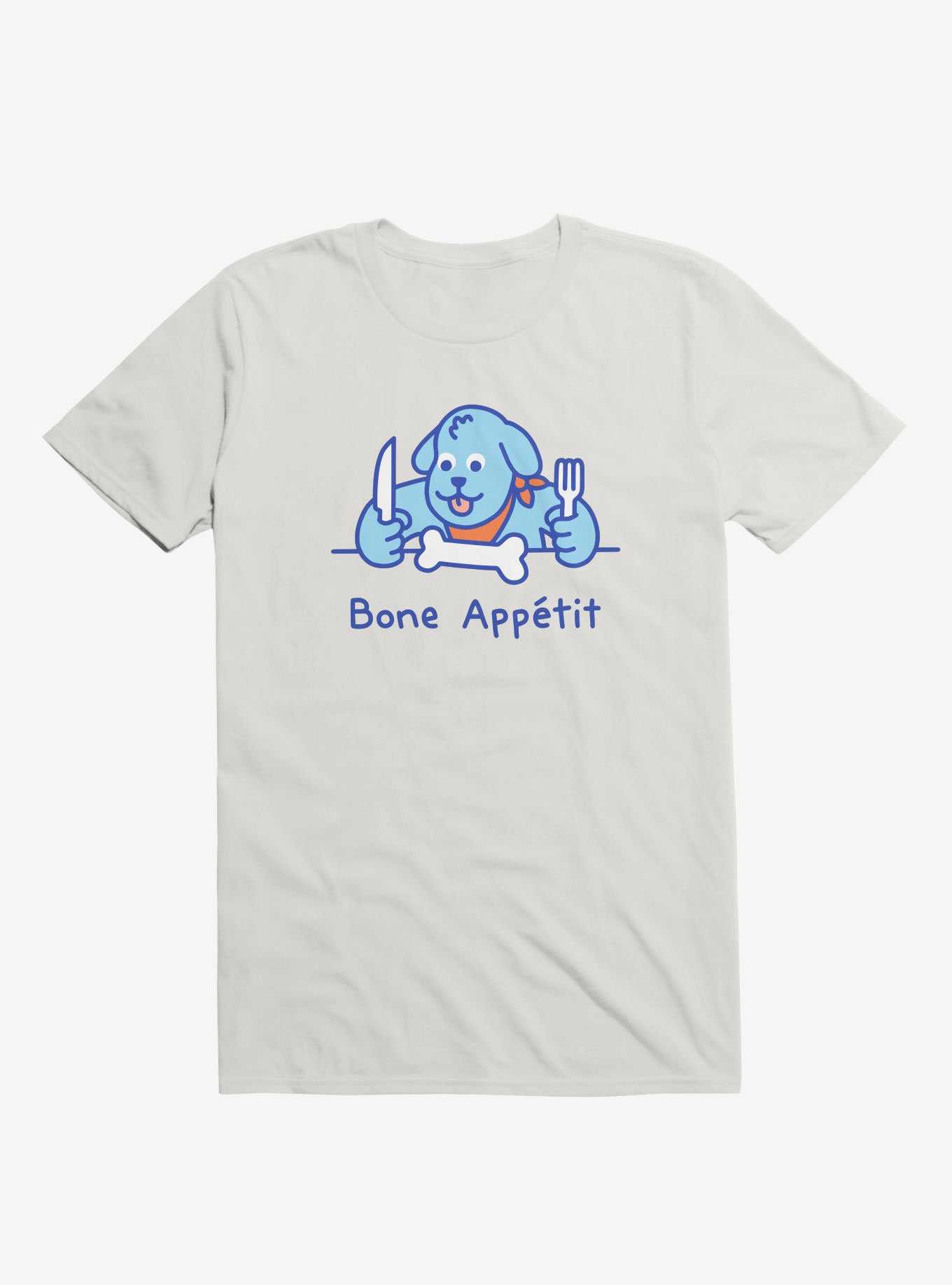 Bone Appetit Dog White T-Shirt, , hi-res