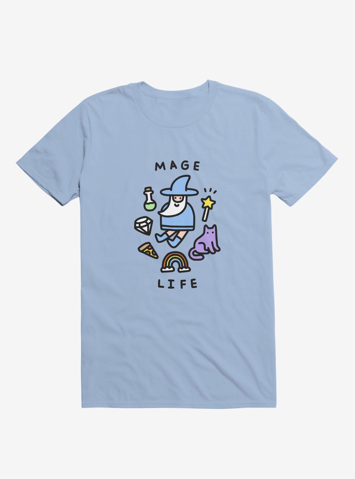 Mage Life Wizard Light Blue T-Shirt, , hi-res