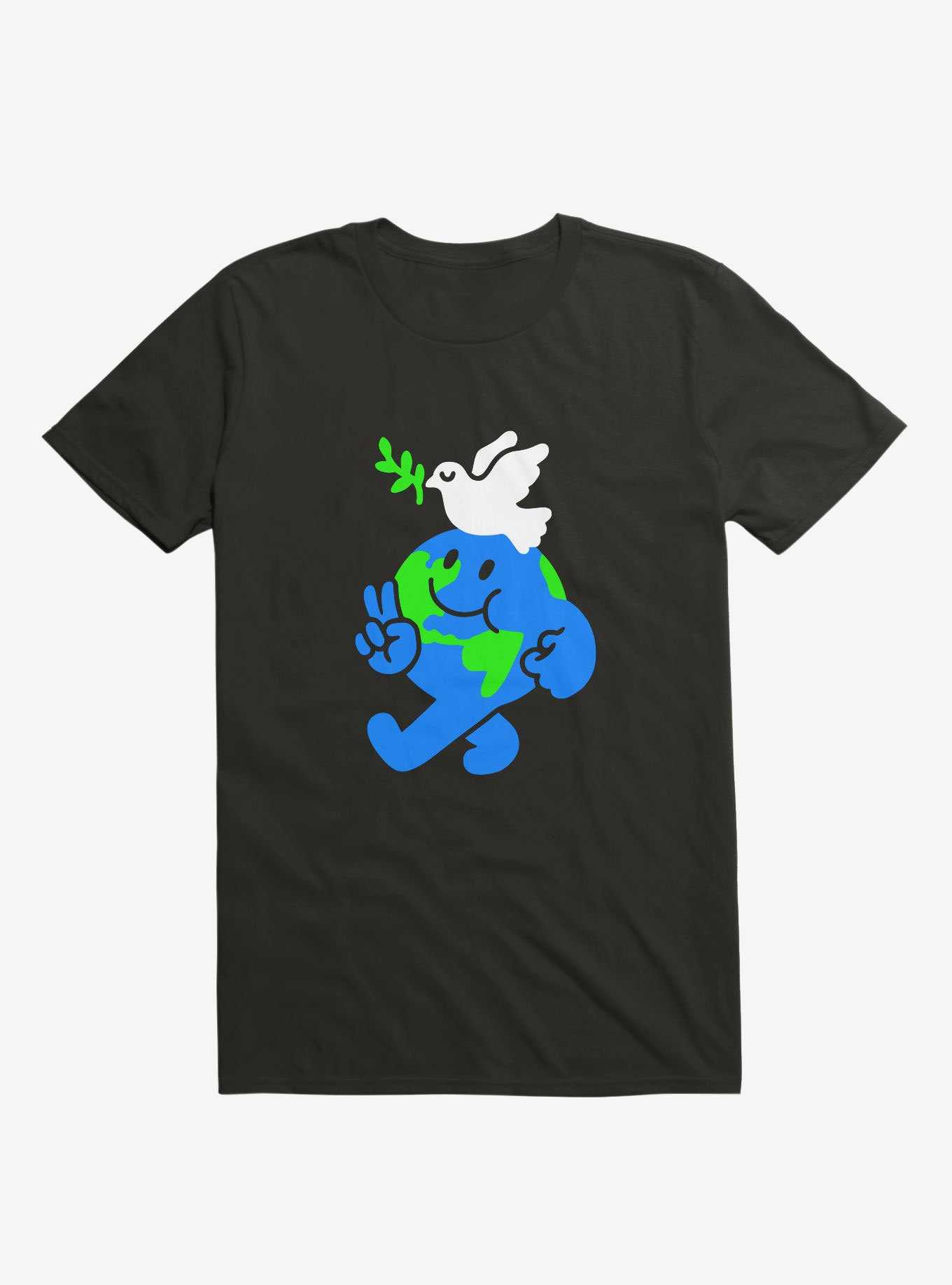 Peace On Earth Black T-Shirt, , hi-res