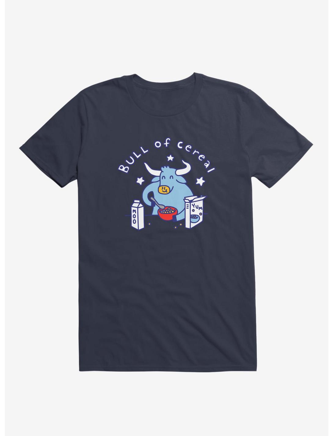 Bull Of Cereal Navy Blue T-Shirt, NAVY, hi-res