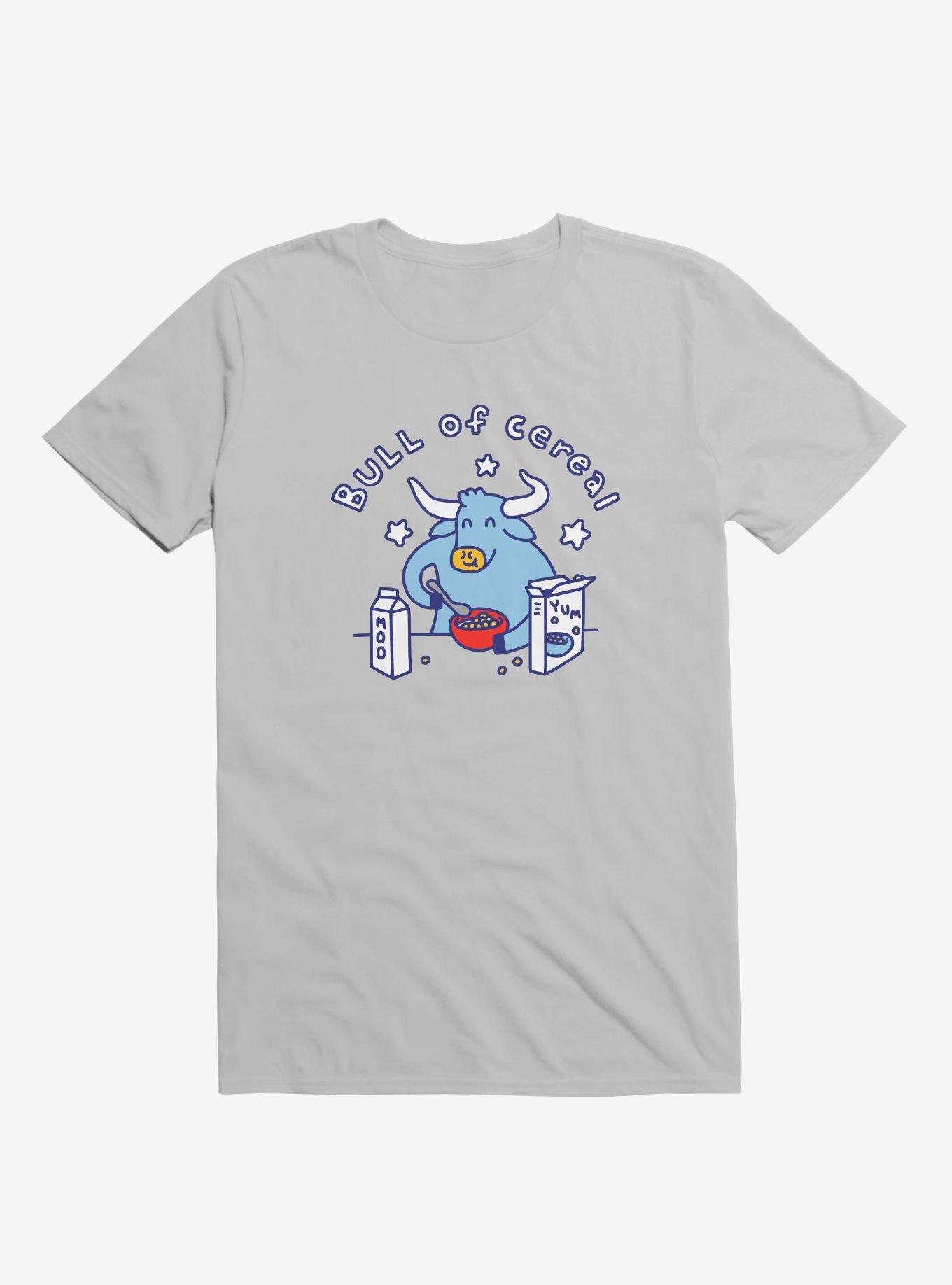 Bull Of Cereal Silver T-Shirt, SILVER, hi-res