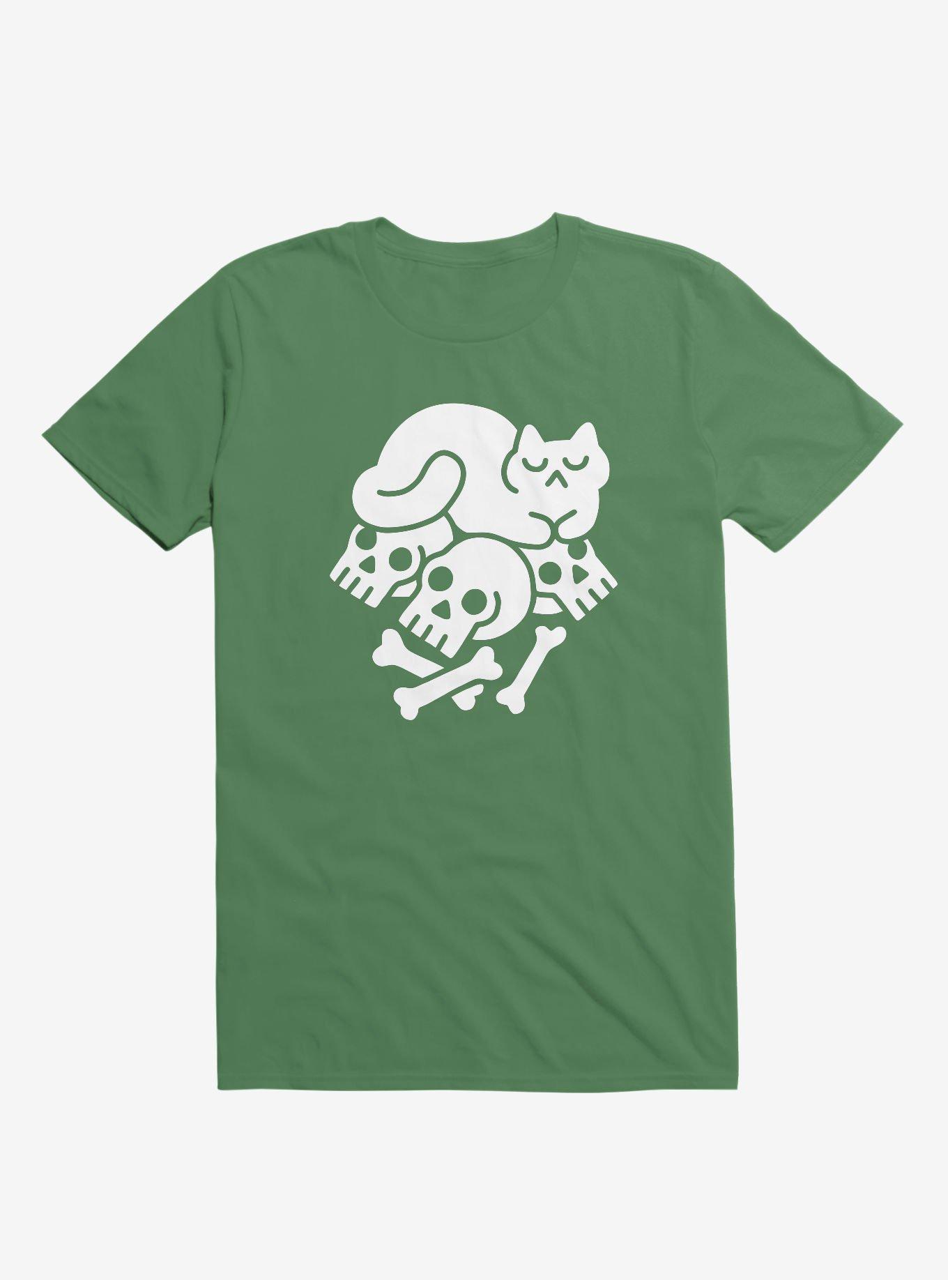 Catnap Cat Kelly Green T-Shirt, , hi-res