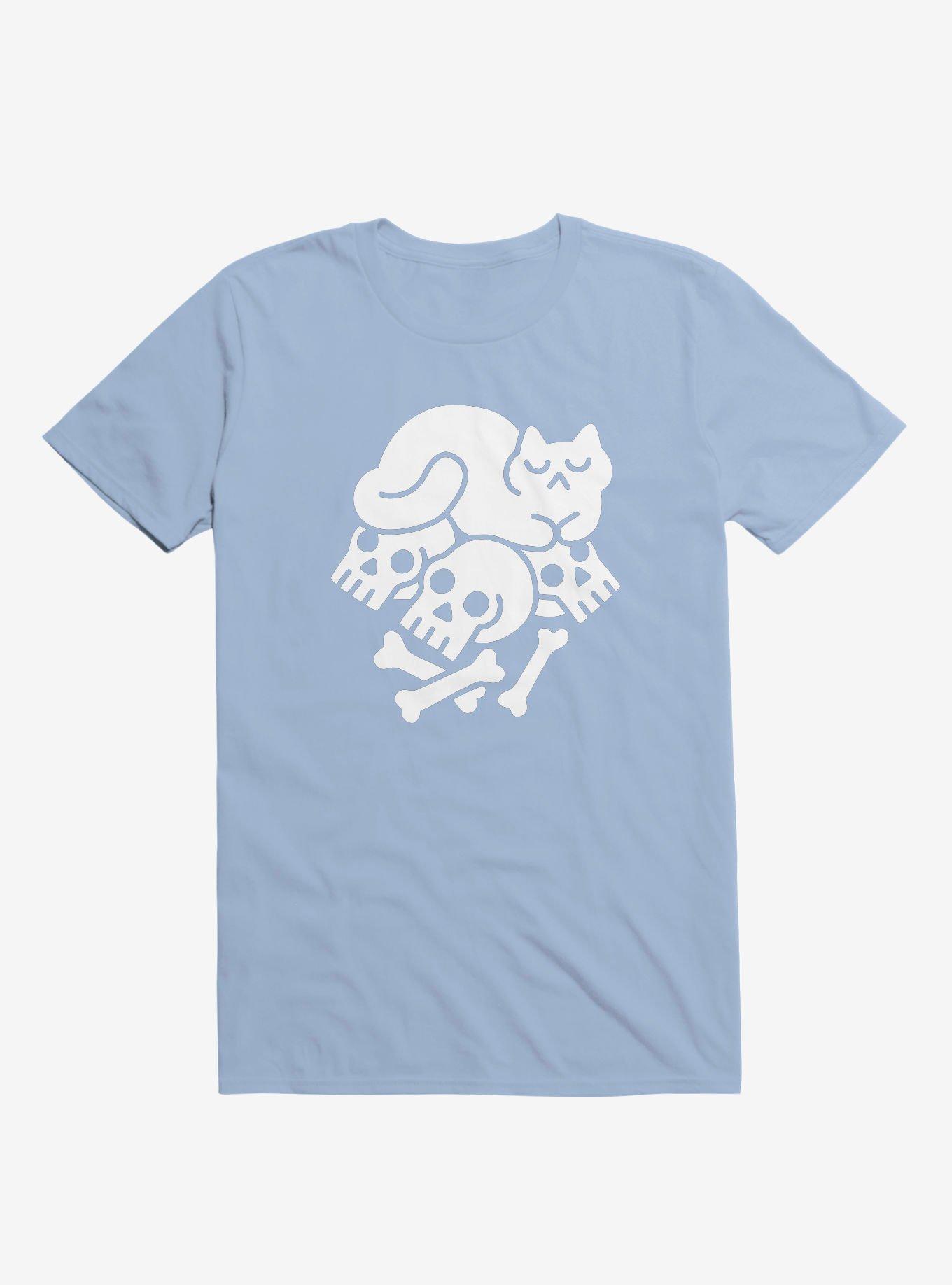 Catnap Cat Light Blue T-Shirt, LIGHT BLUE, hi-res