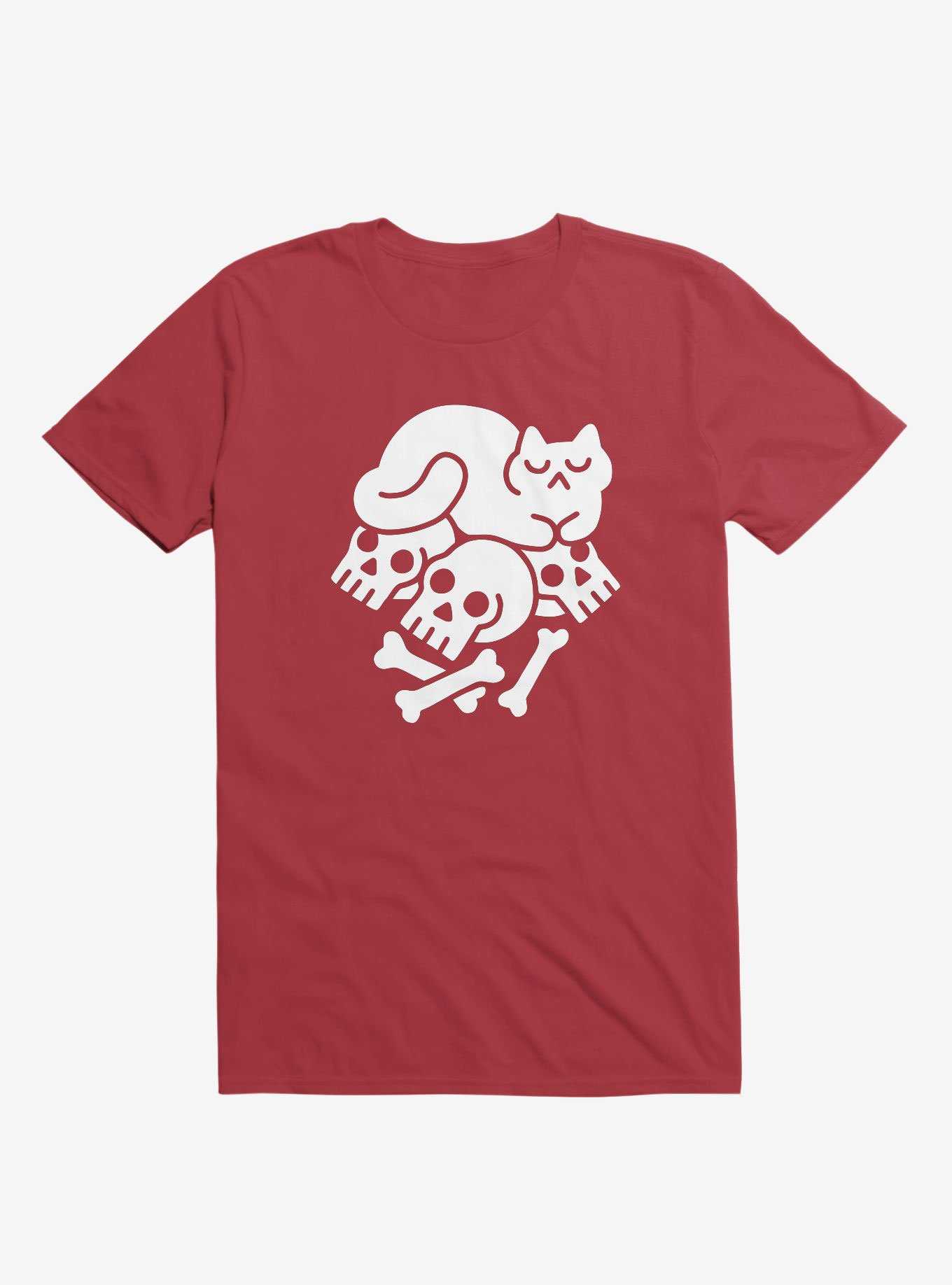 Catnap Cat Red T-Shirt, , hi-res