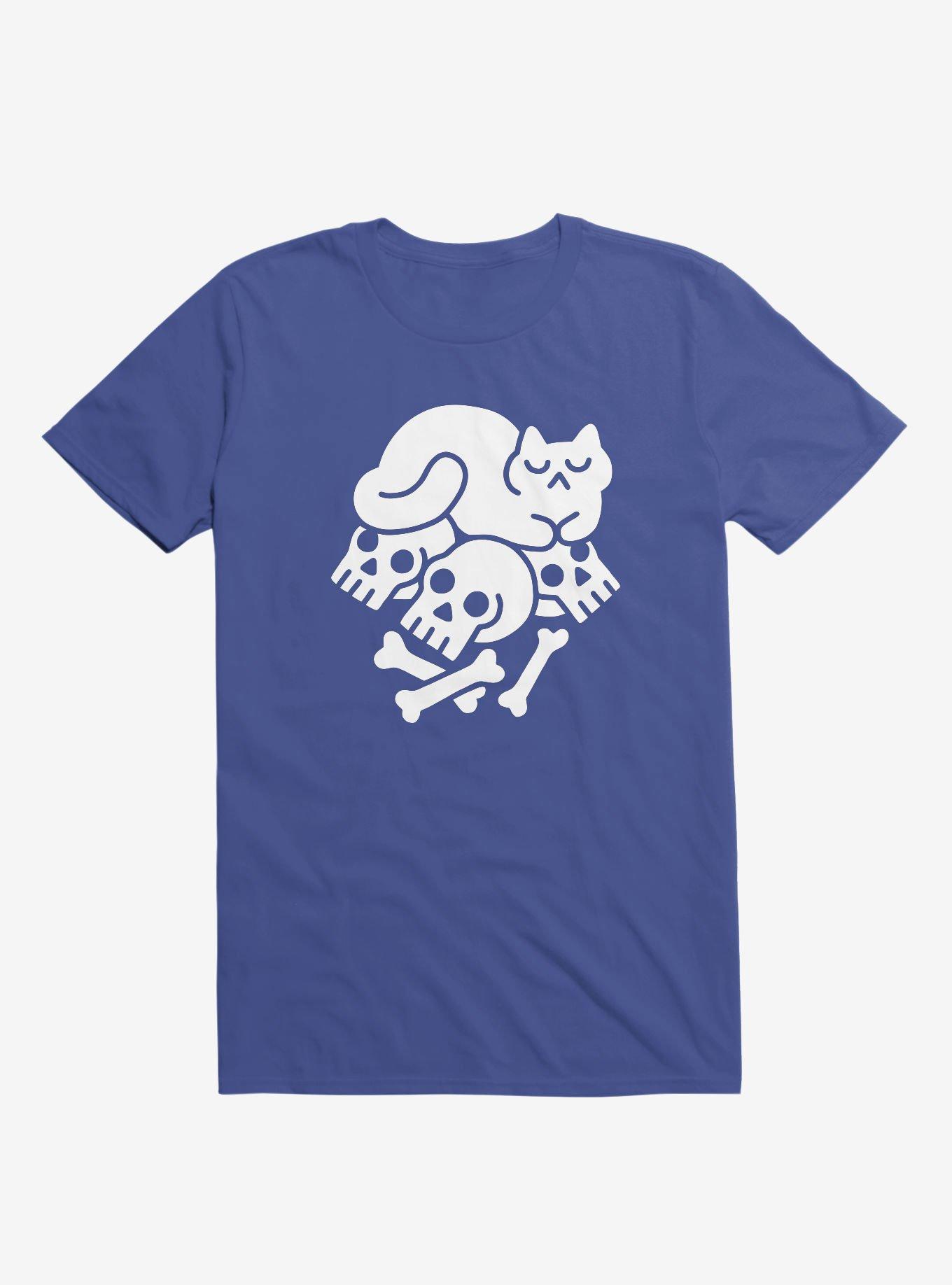 Catnap Cat Royal Blue T-Shirt, ROYAL, hi-res