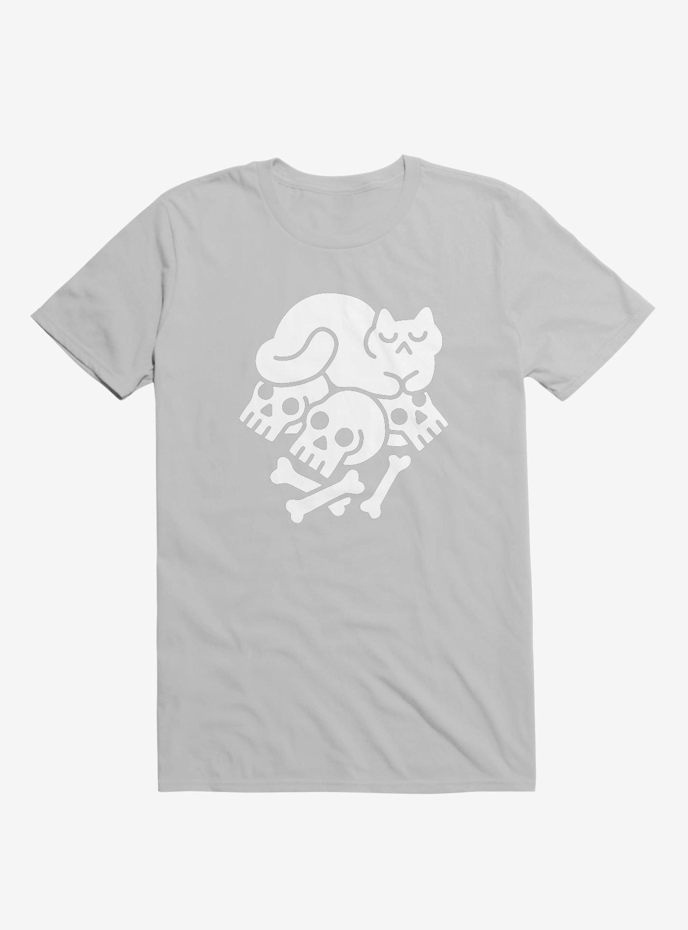 Catnap Cat Silver T-Shirt, , hi-res