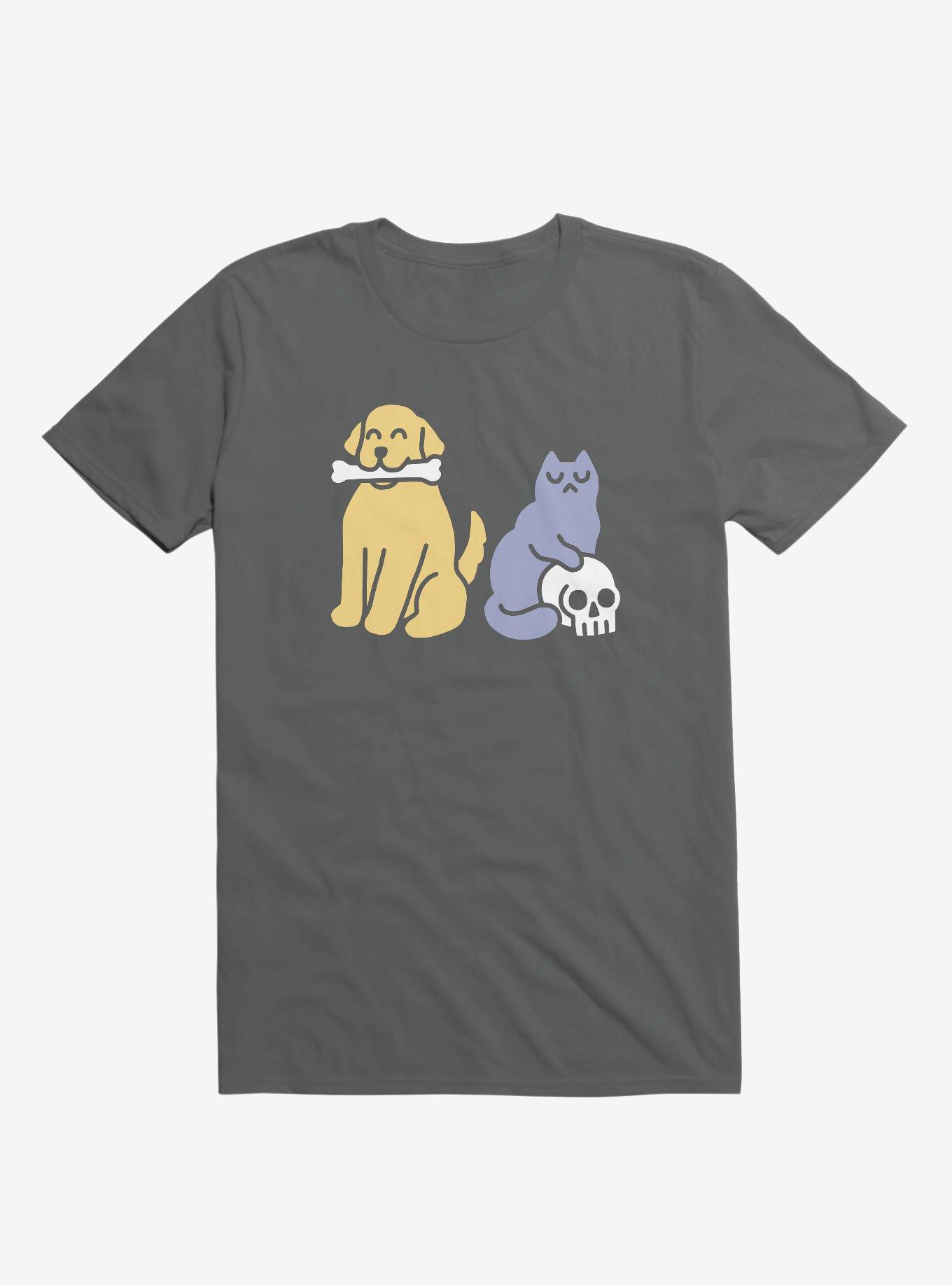 THRDLESS Good Dog Bad Cat Asphalt Grey T-Shirt