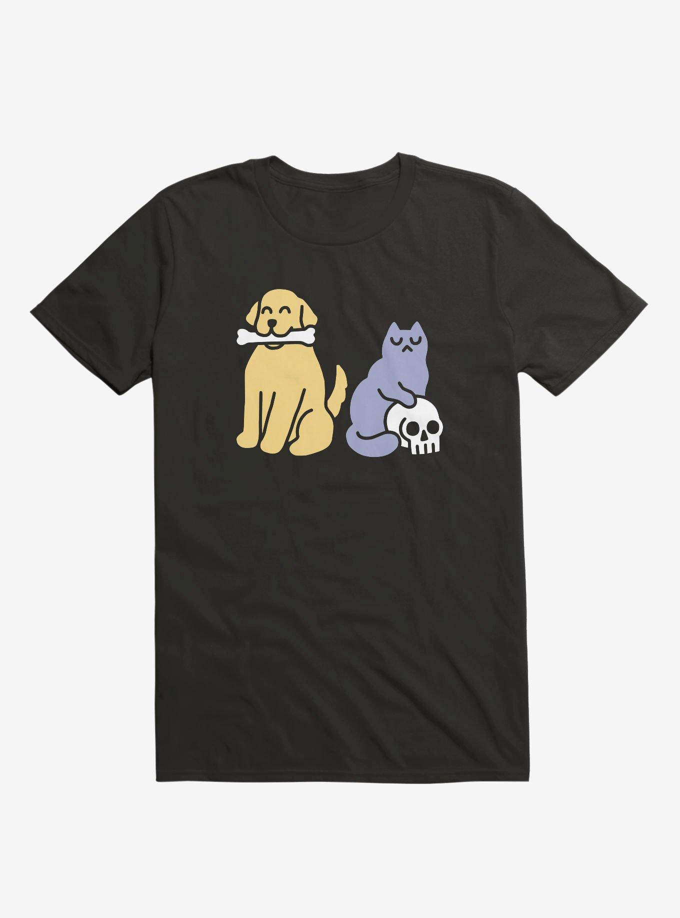 Good Dog Bad Cat Black T-Shirt, , hi-res