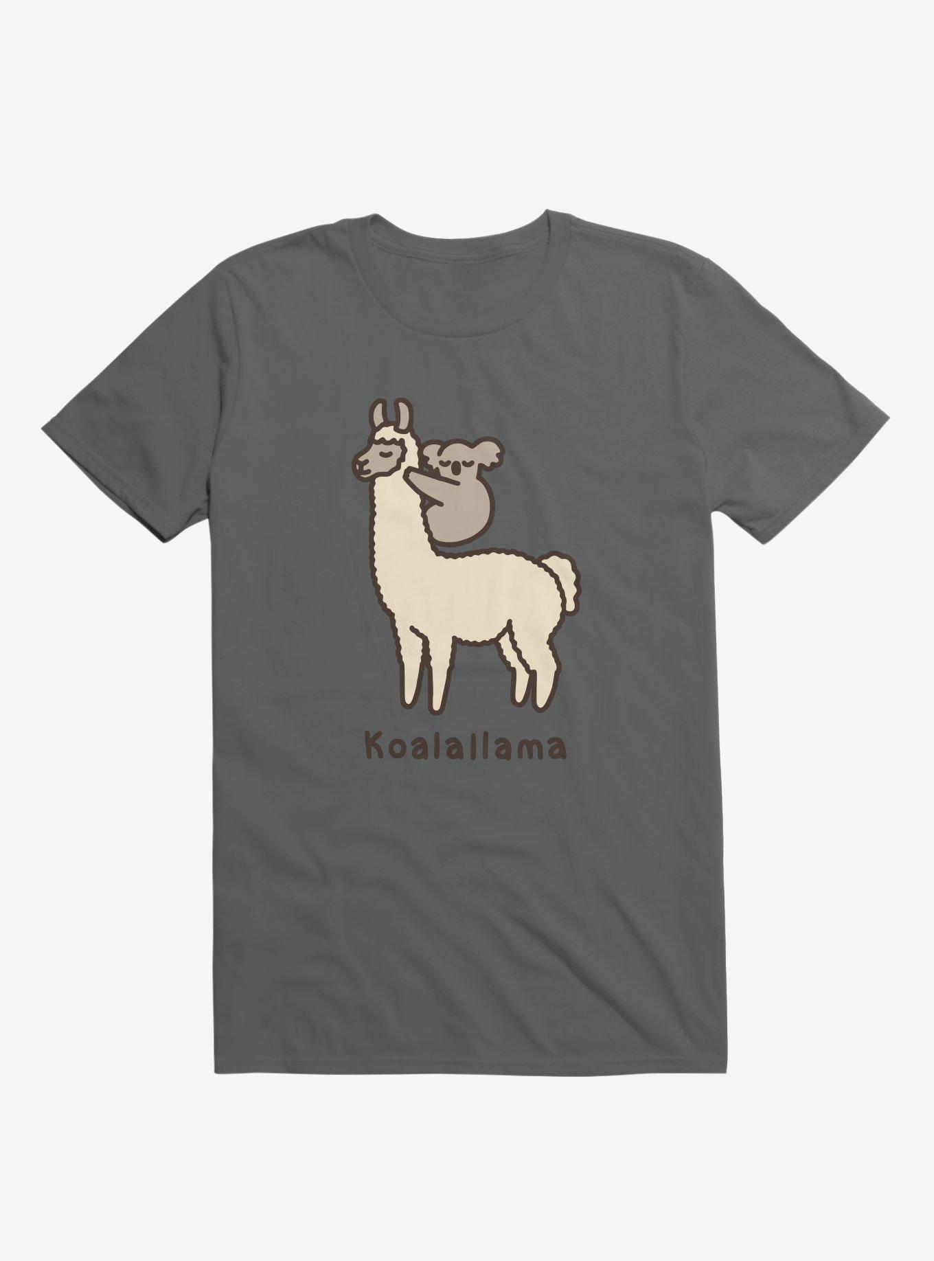 Koalallama Koala And Llama Asphalt Grey T-Shirt, ASPHALT, hi-res