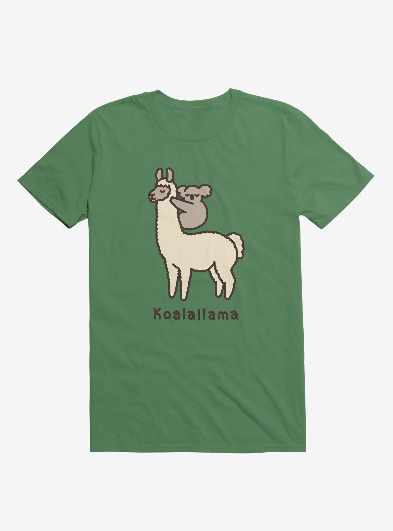 Koalallama Koala And Llama Kelly Green T-Shirt, , hi-res