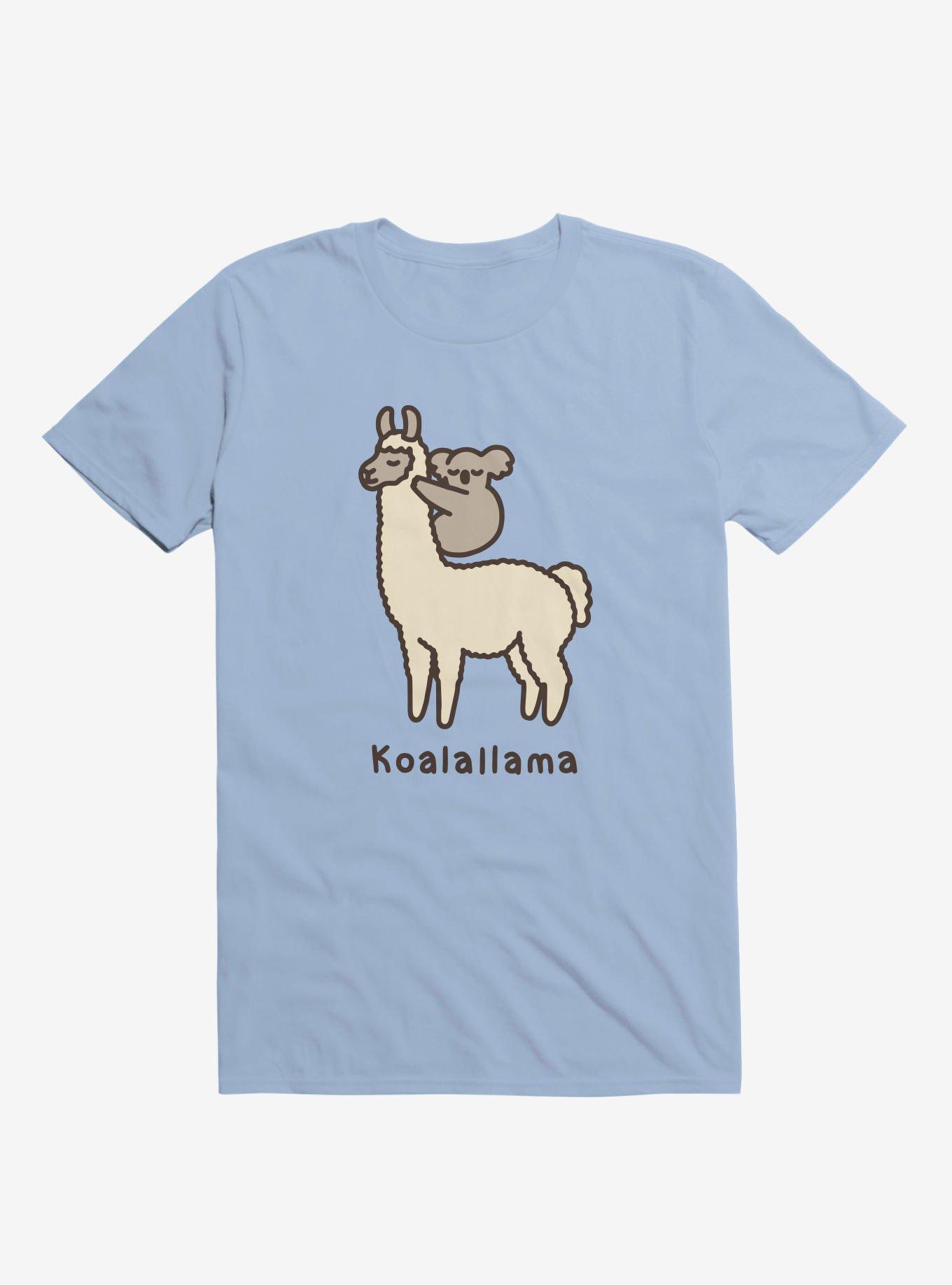 Koalallama Koala And Llama Light Blue T-Shirt, LIGHT BLUE, hi-res