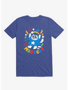 Colorful Magicat Cat Royal Blue T-Shirt, , hi-res