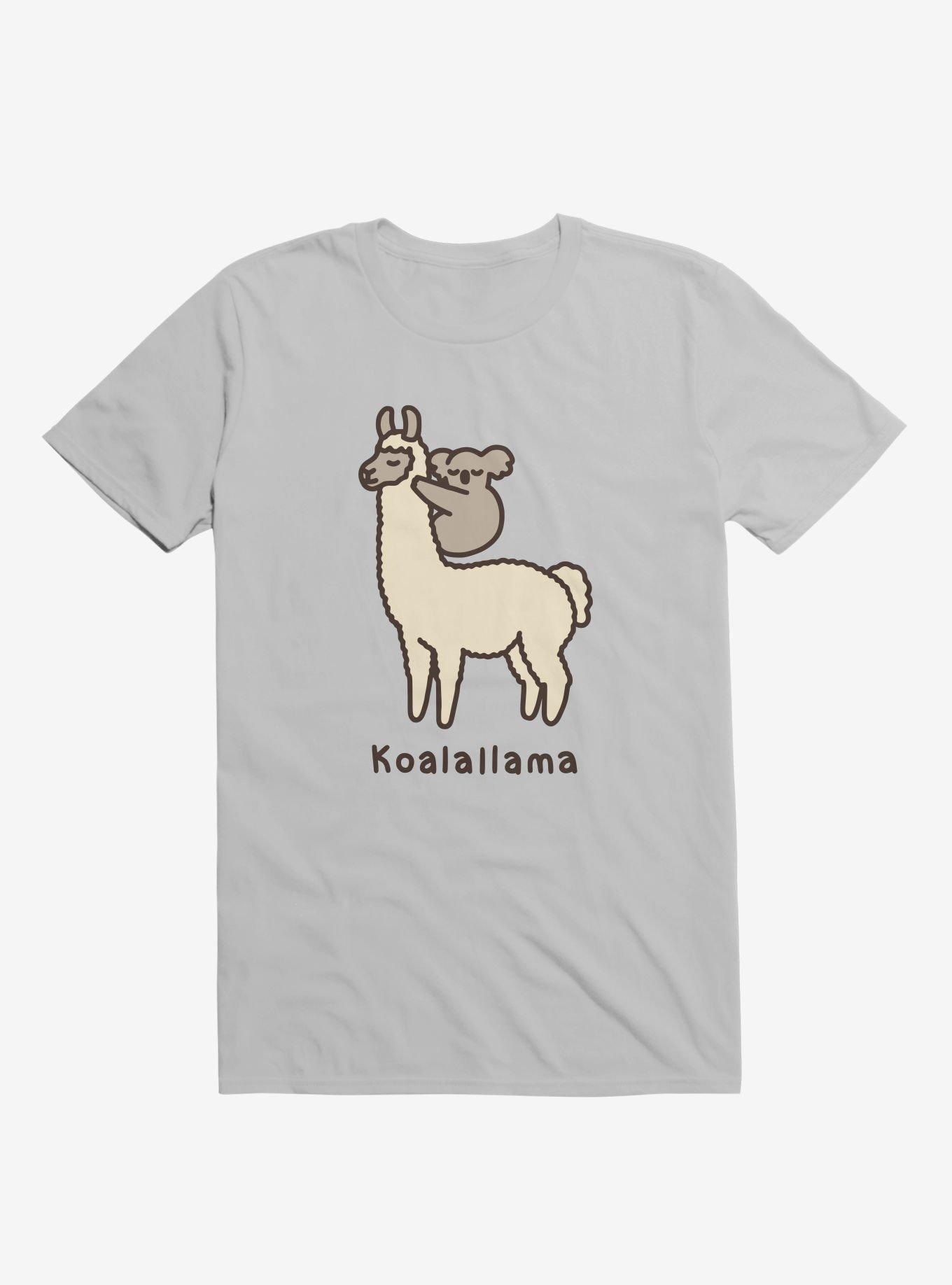 Koalallama Koala And Llama Silver T-Shirt, , hi-res
