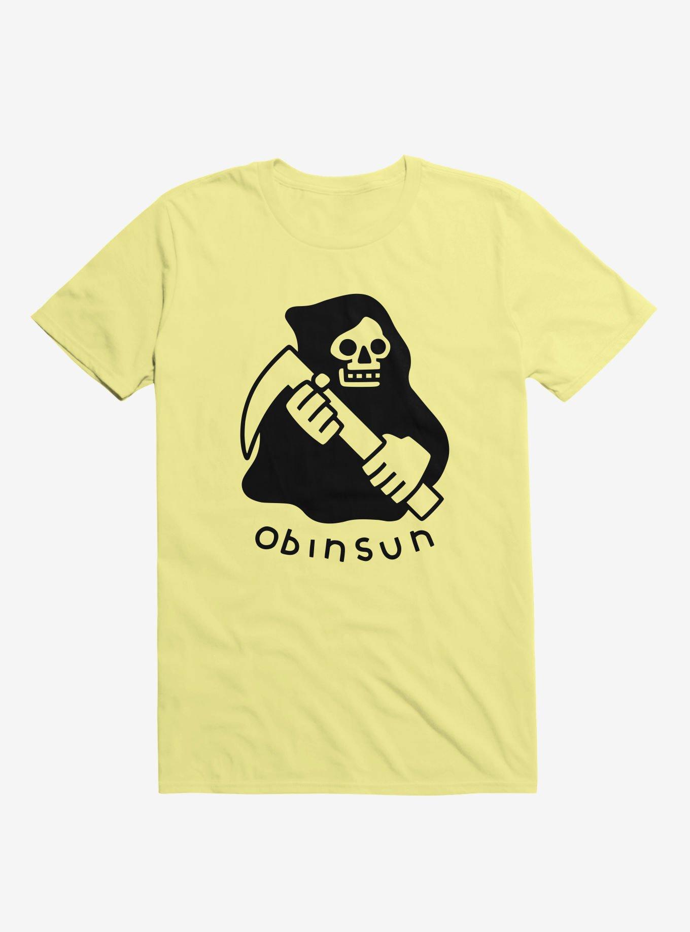 Obinsun Logo Yellow T-Shirt, YELLOW, hi-res