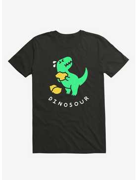 Dinosour Dino Lemon Black T-Shirt, , hi-res