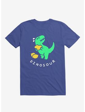Dinosour Dino Lemon Navy Blue T-Shirt, , hi-res