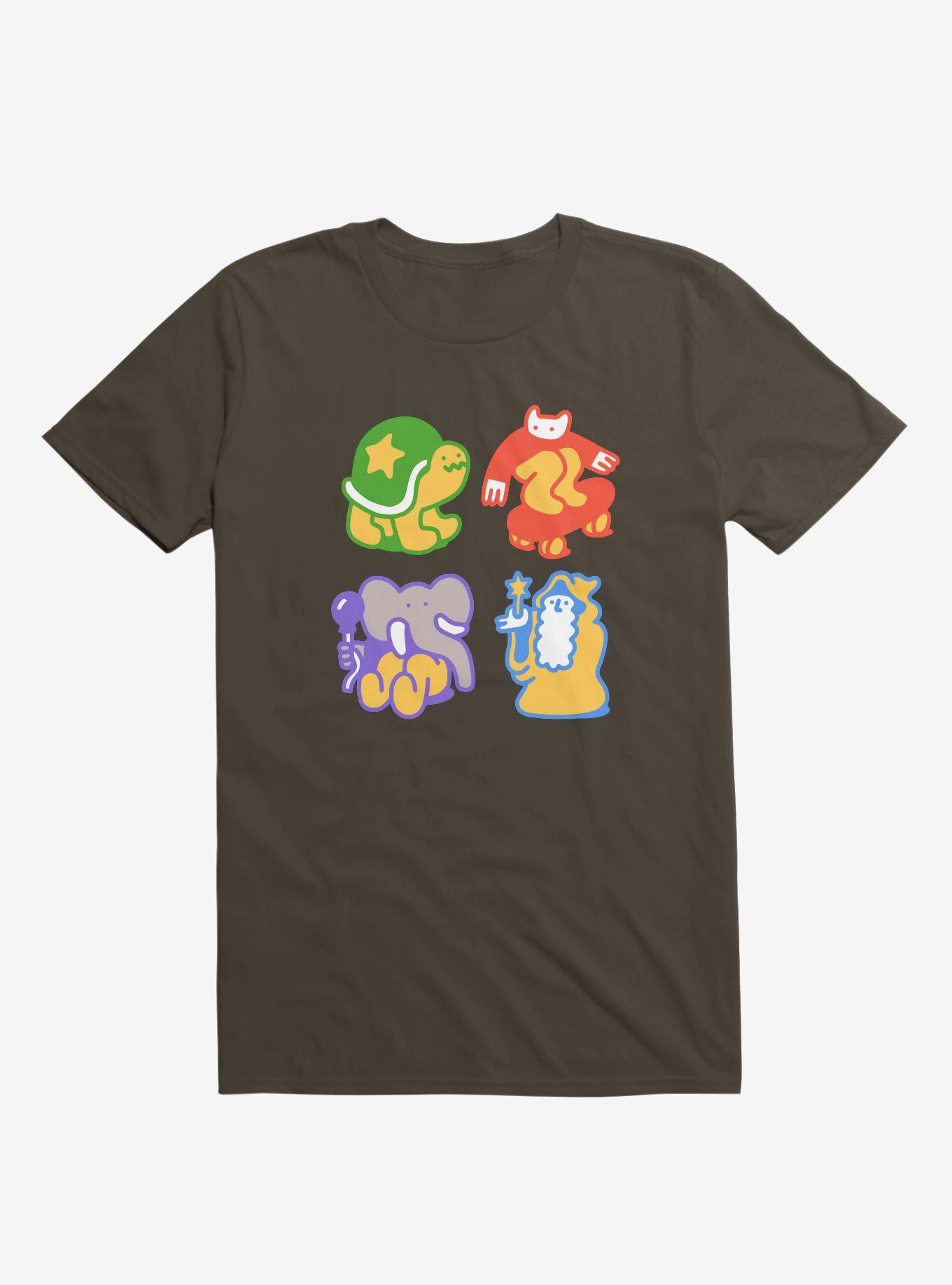 Doodle Buddies Brown T-Shirt, , hi-res