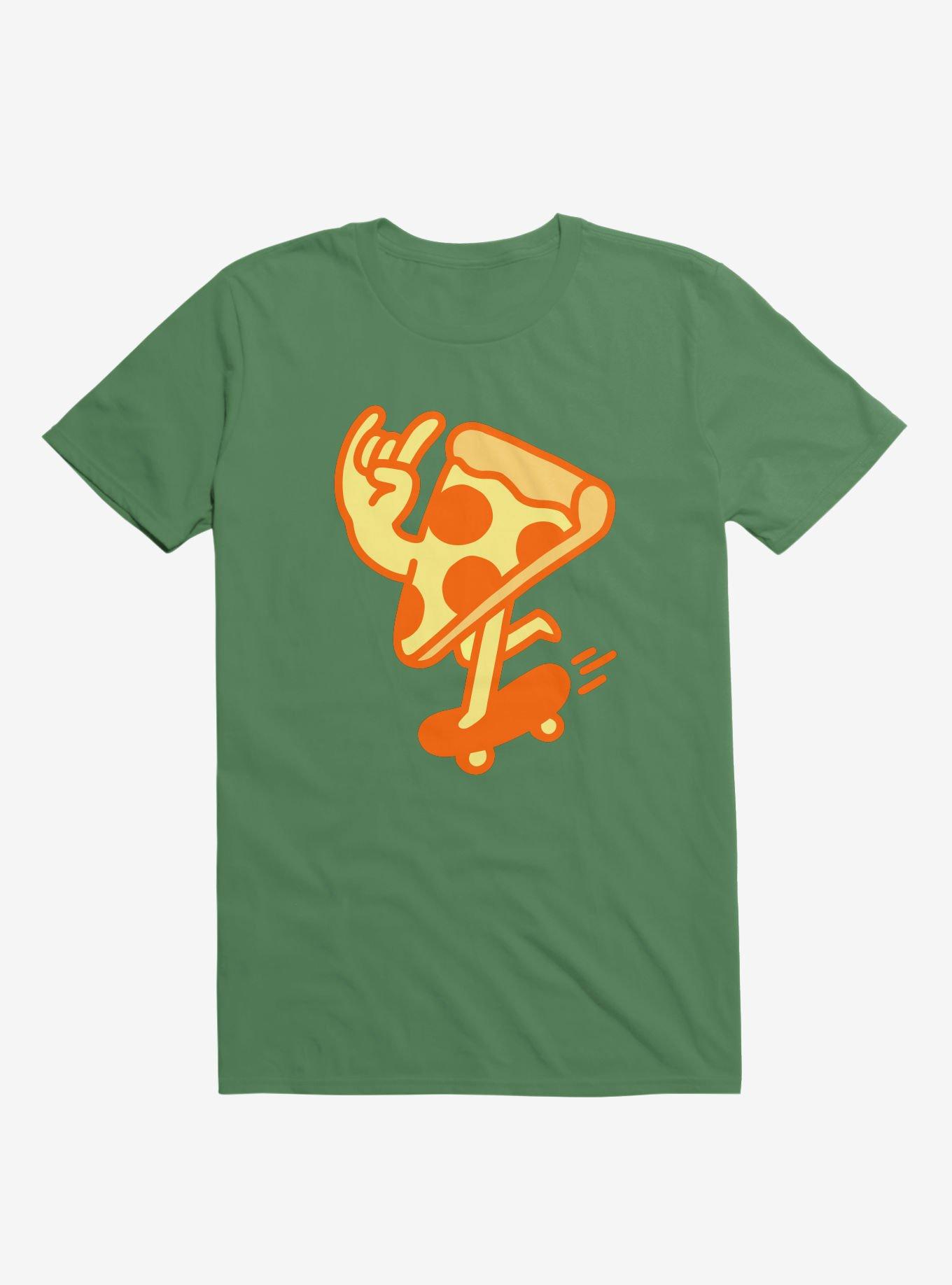 Rad Pizza Kelly Green T-Shirt, , hi-res