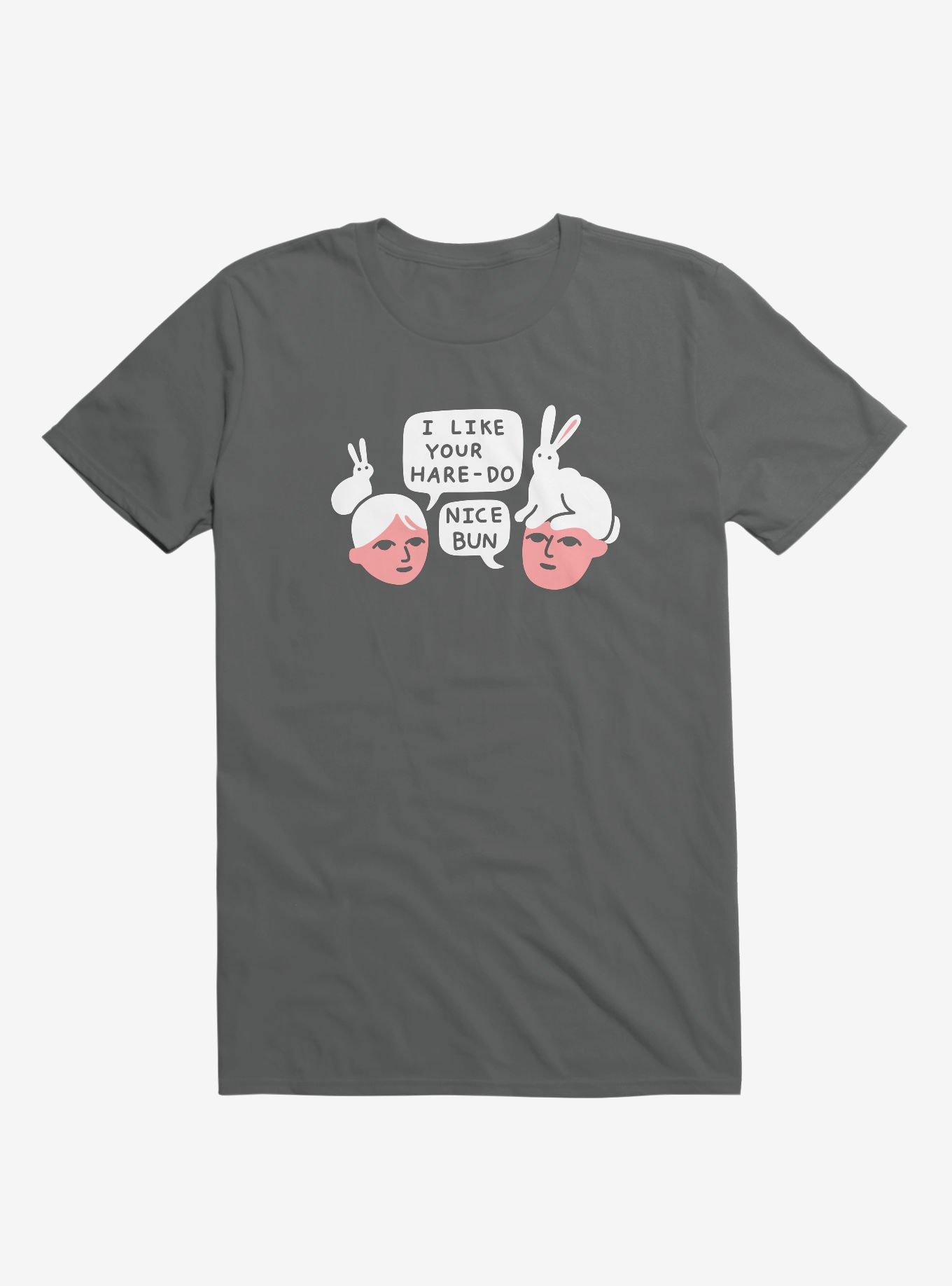 Hare-Do Bunny Asphalt Grey T-Shirt, ASPHALT, hi-res