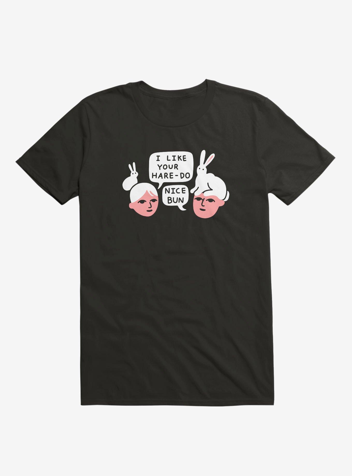 Hare-Do Bunny Black T-Shirt, BLACK, hi-res