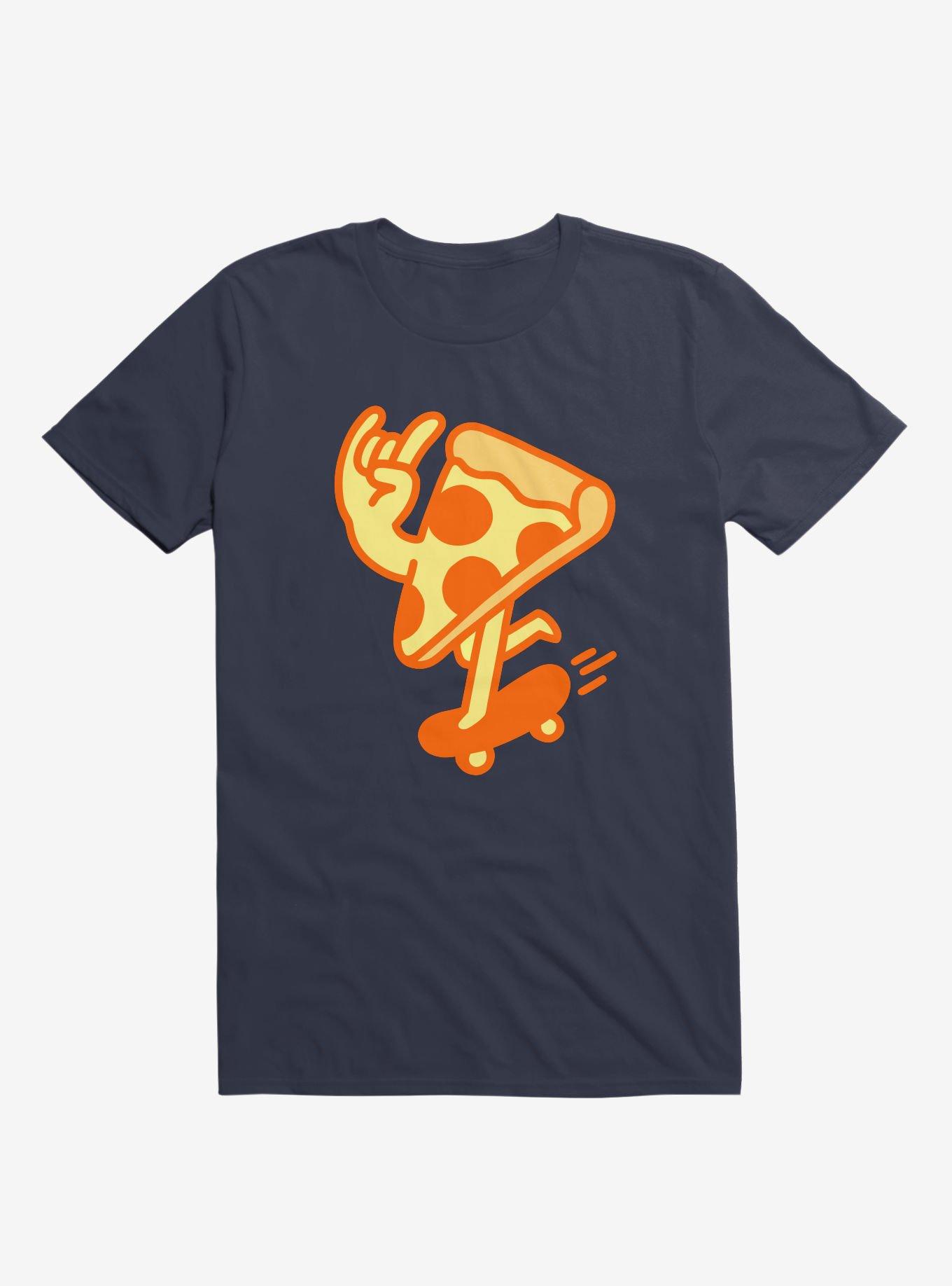 Rad Pizza Navy Blue T-Shirt, , hi-res