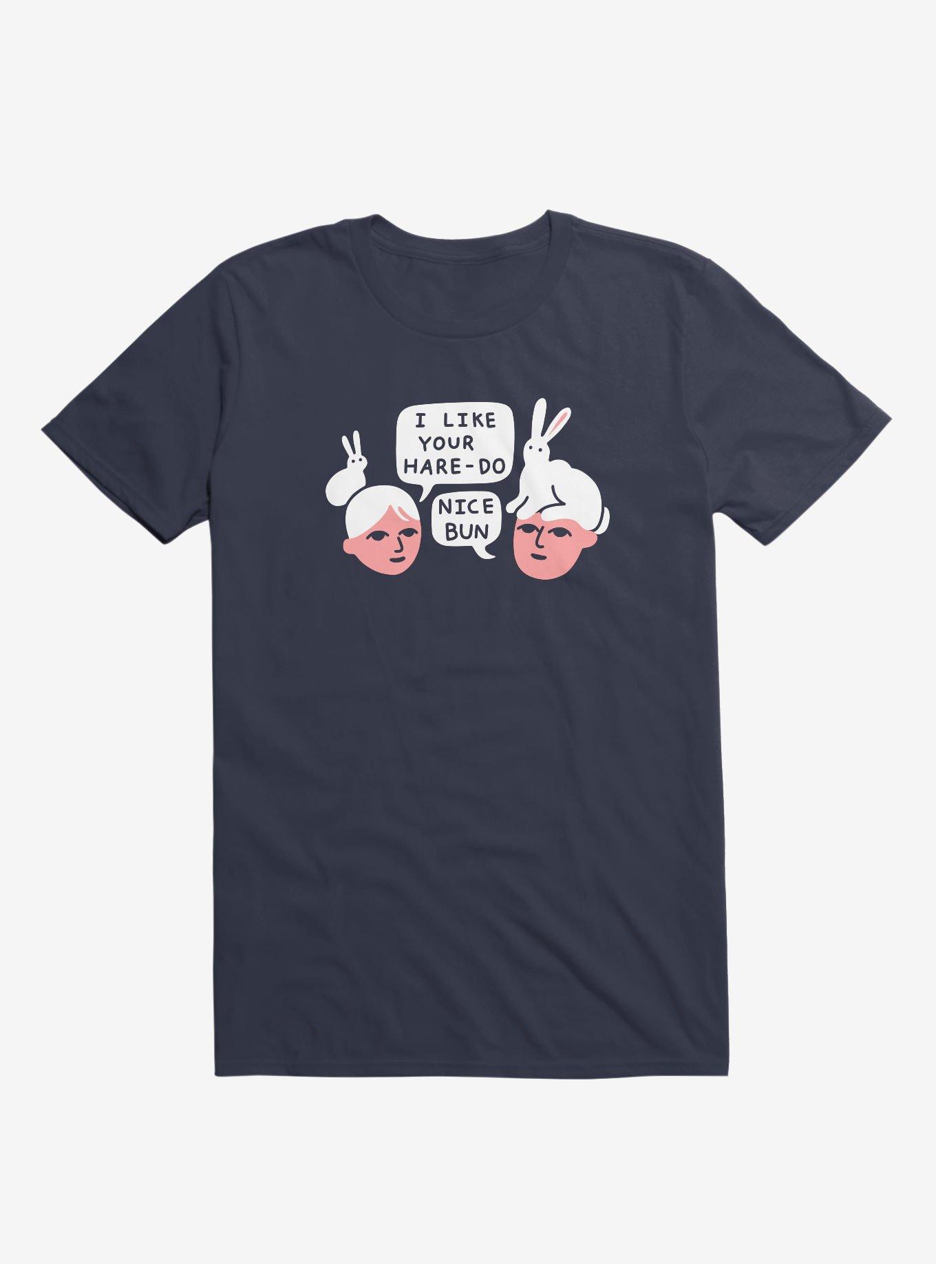 Hare-Do Bunny Navy Blue T-Shirt, NAVY, hi-res