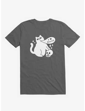 I Love Skulls Cat Asphalt Grey T-Shirt, , hi-res