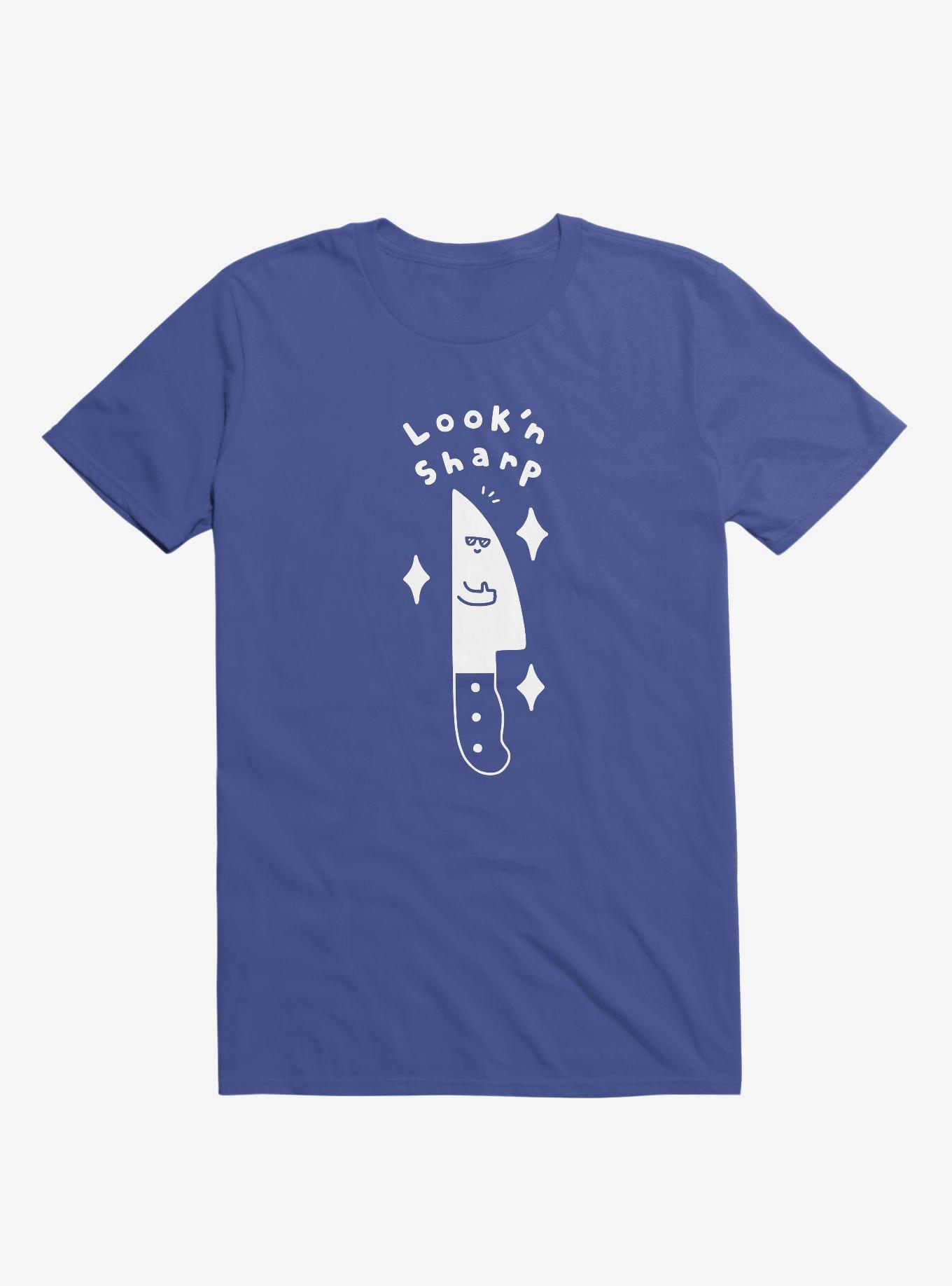 Look'n Sharp Knife Royal Blue T-Shirt, , hi-res