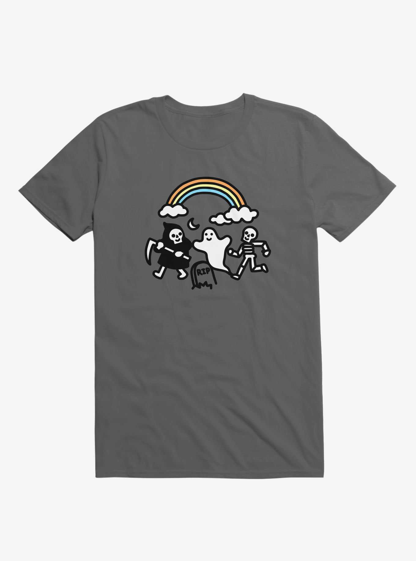 Super Spooky Doodle Asphalt Grey T-Shirt, , hi-res