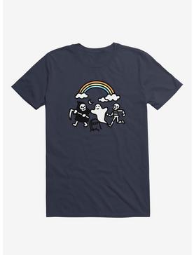 Super Spooky Doodle Navy Blue T-Shirt, , hi-res