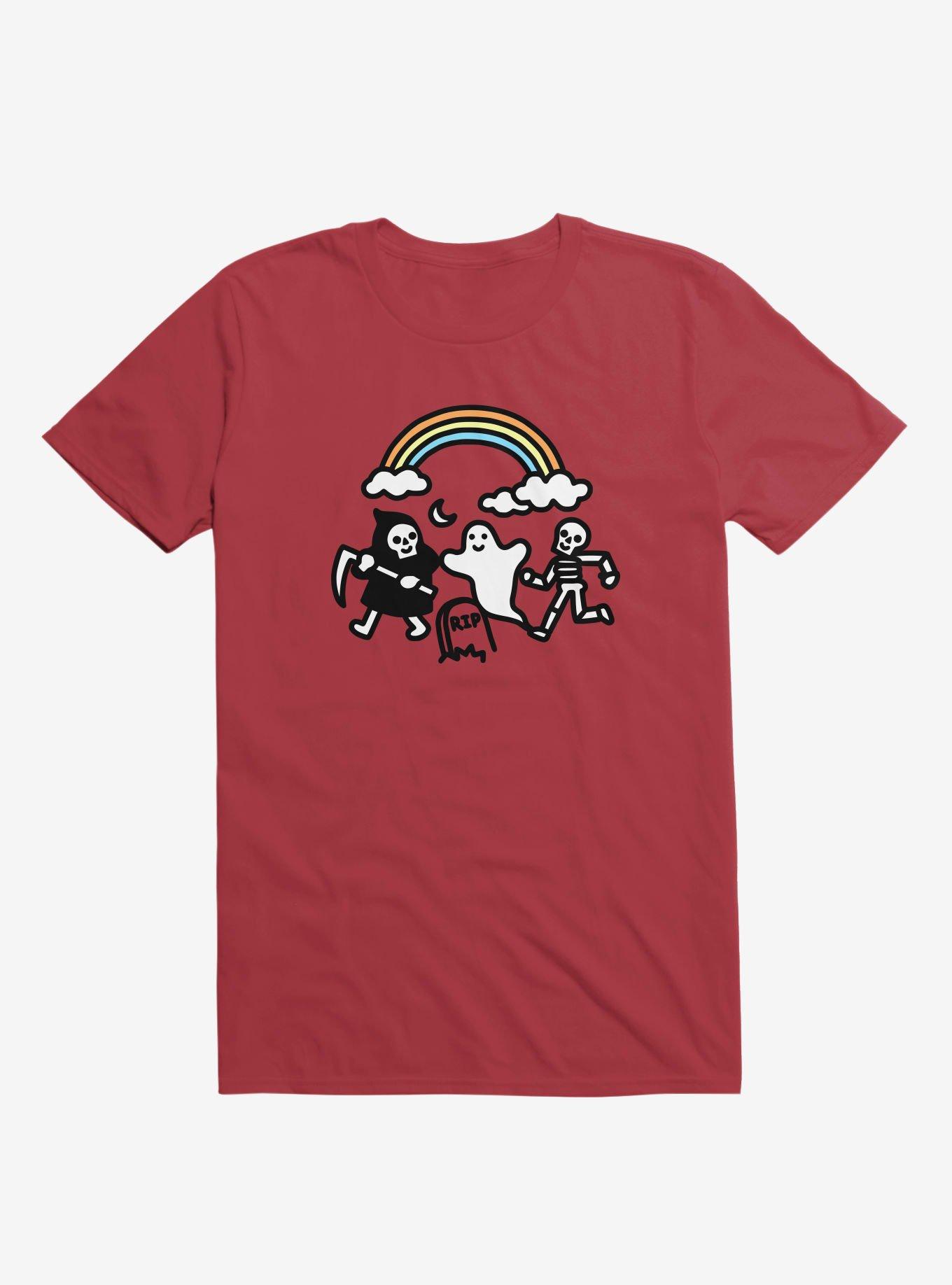 THRDLESS Super Spooky Doodle Red T-Shirt
