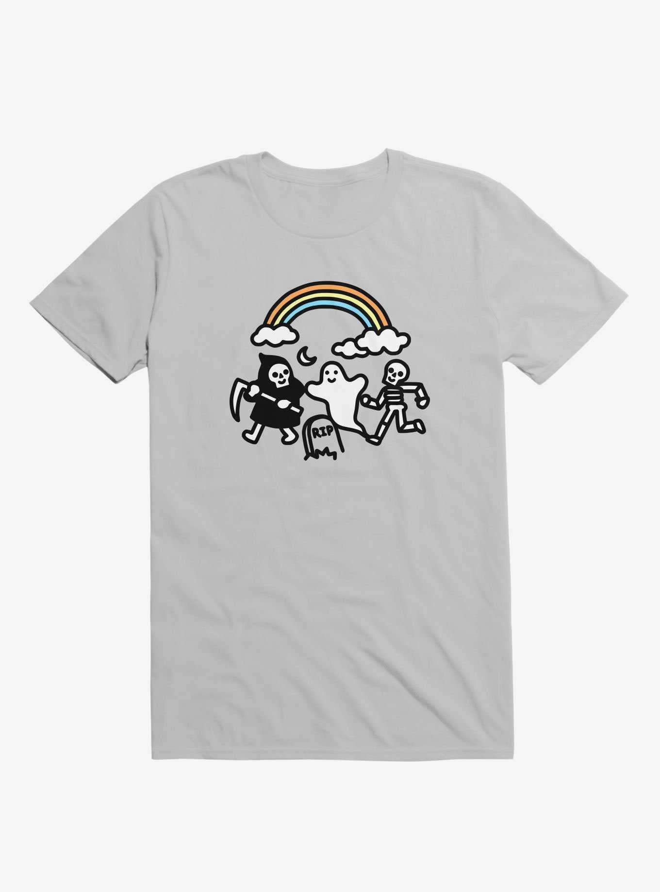 Super Spooky Doodle Silver T-Shirt, , hi-res