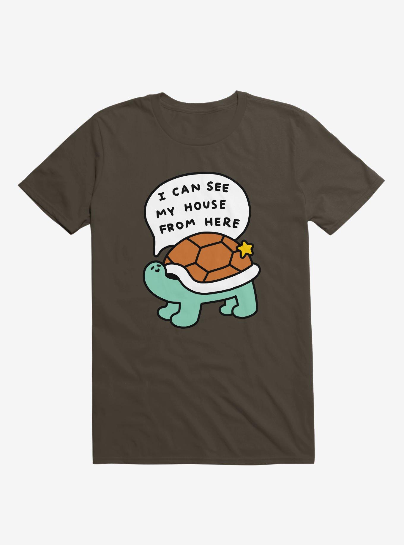 Turtle House Brown T-Shirt, BROWN, hi-res