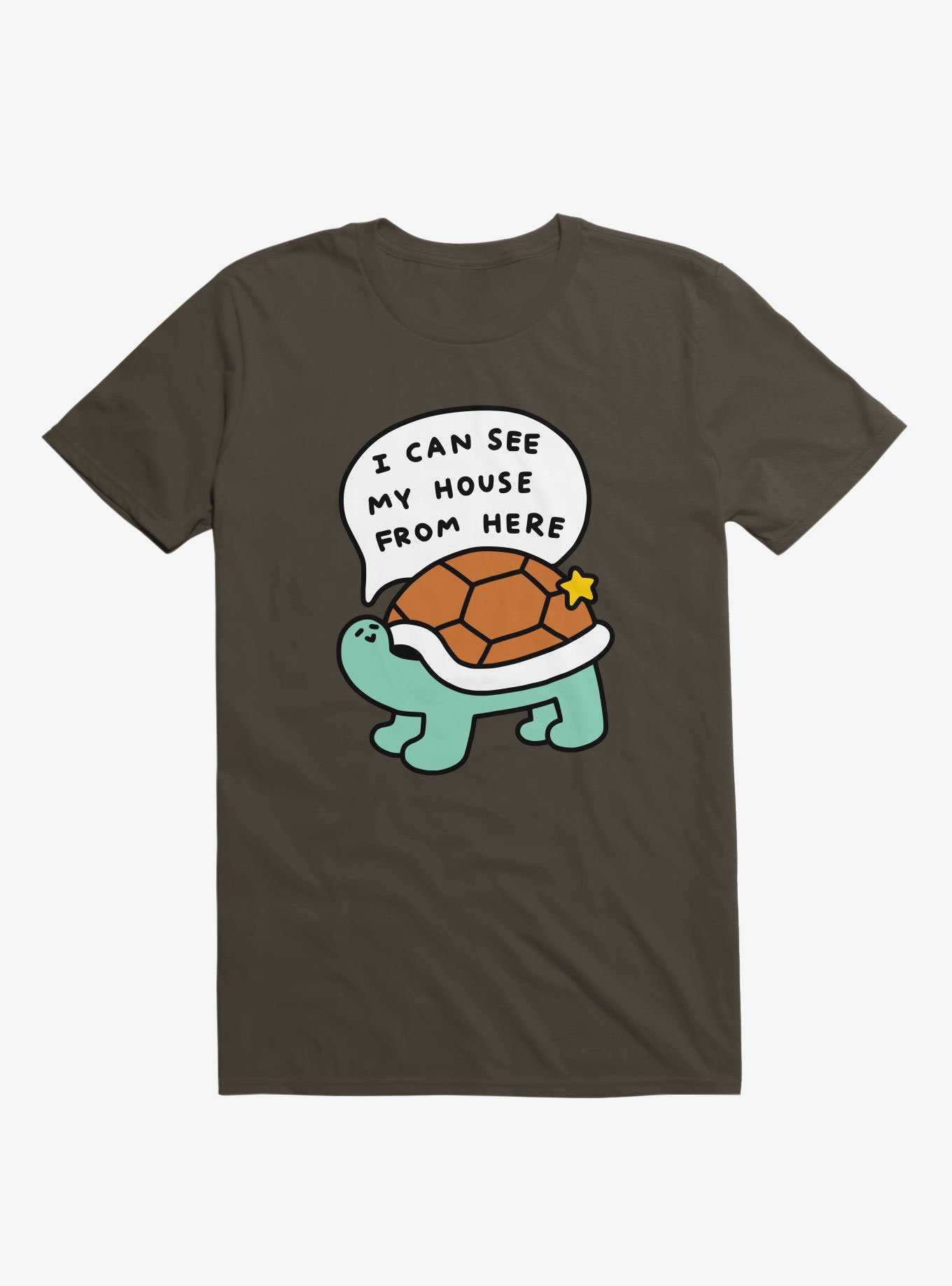Turtle House Brown T-Shirt, , hi-res