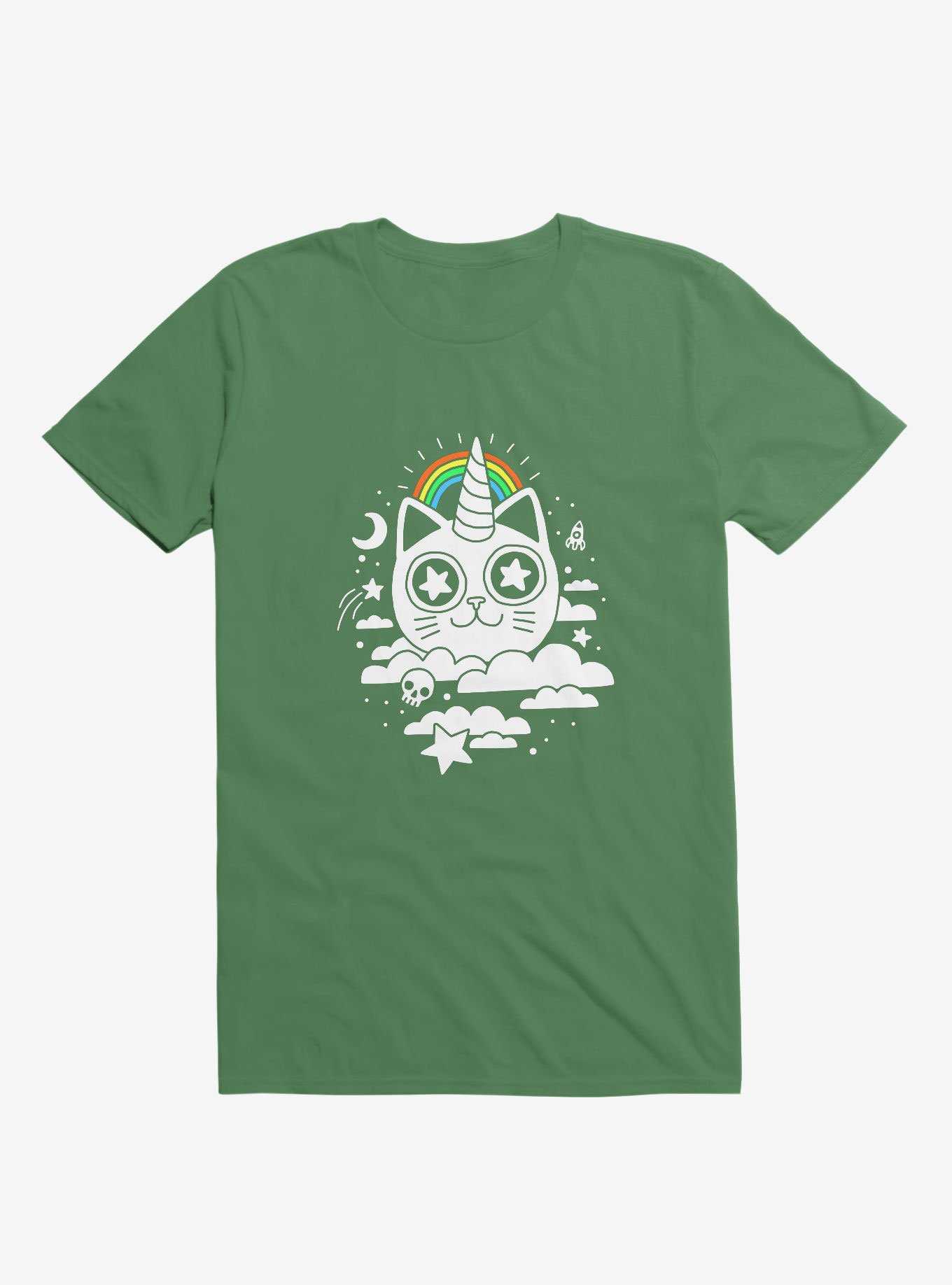 This Is Your Cat On Catnip Kelly Green T-Shirt, , hi-res