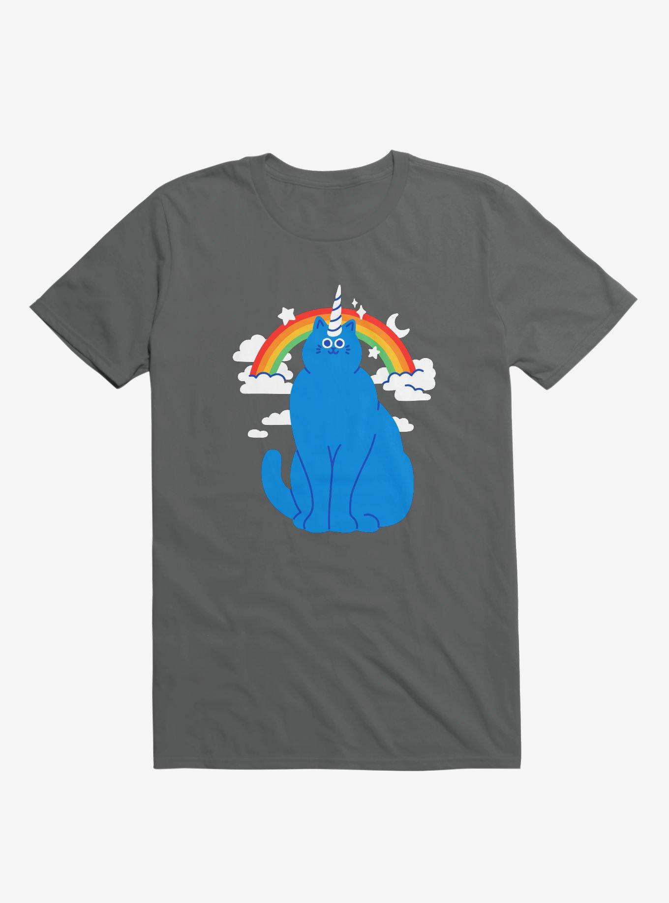 Unicorn Cat Asphalt Grey T-Shirt