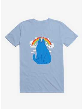 Unicorn Cat Light Blue T-Shirt, , hi-res