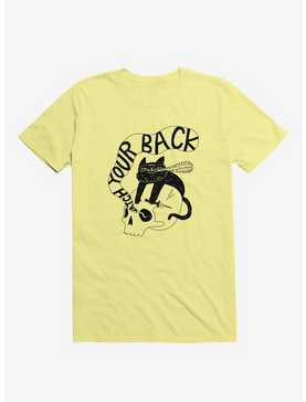 Watch Your Back Cat Yellow T-Shirt, , hi-res