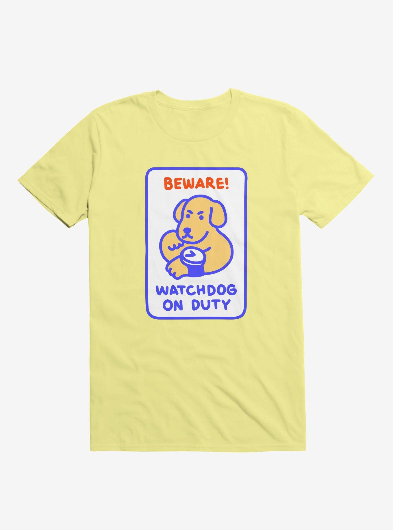 Watchdog Yellow T-Shirt, YELLOW, hi-res
