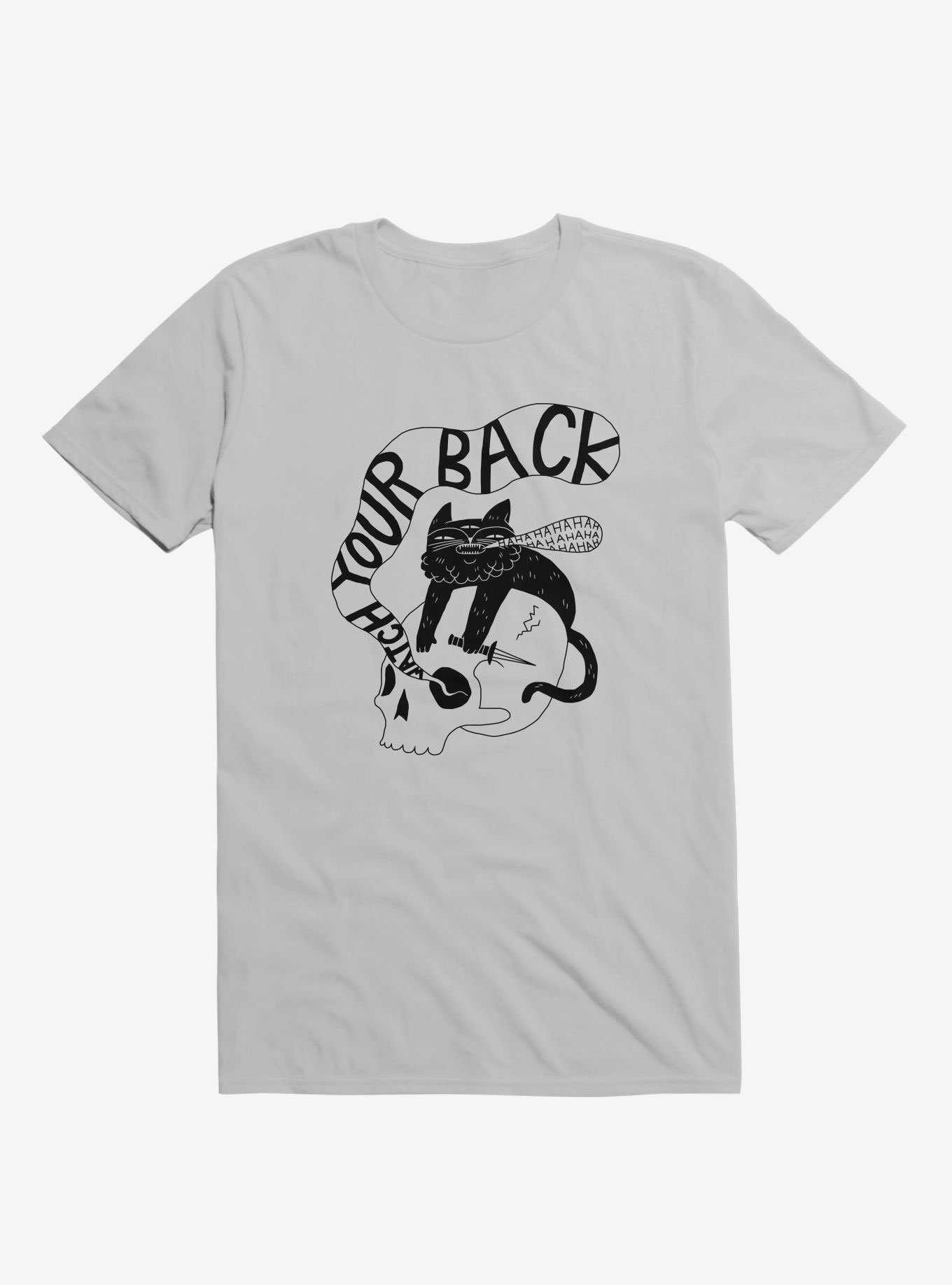 Watch Your Back Silver T-Shirt, , hi-res