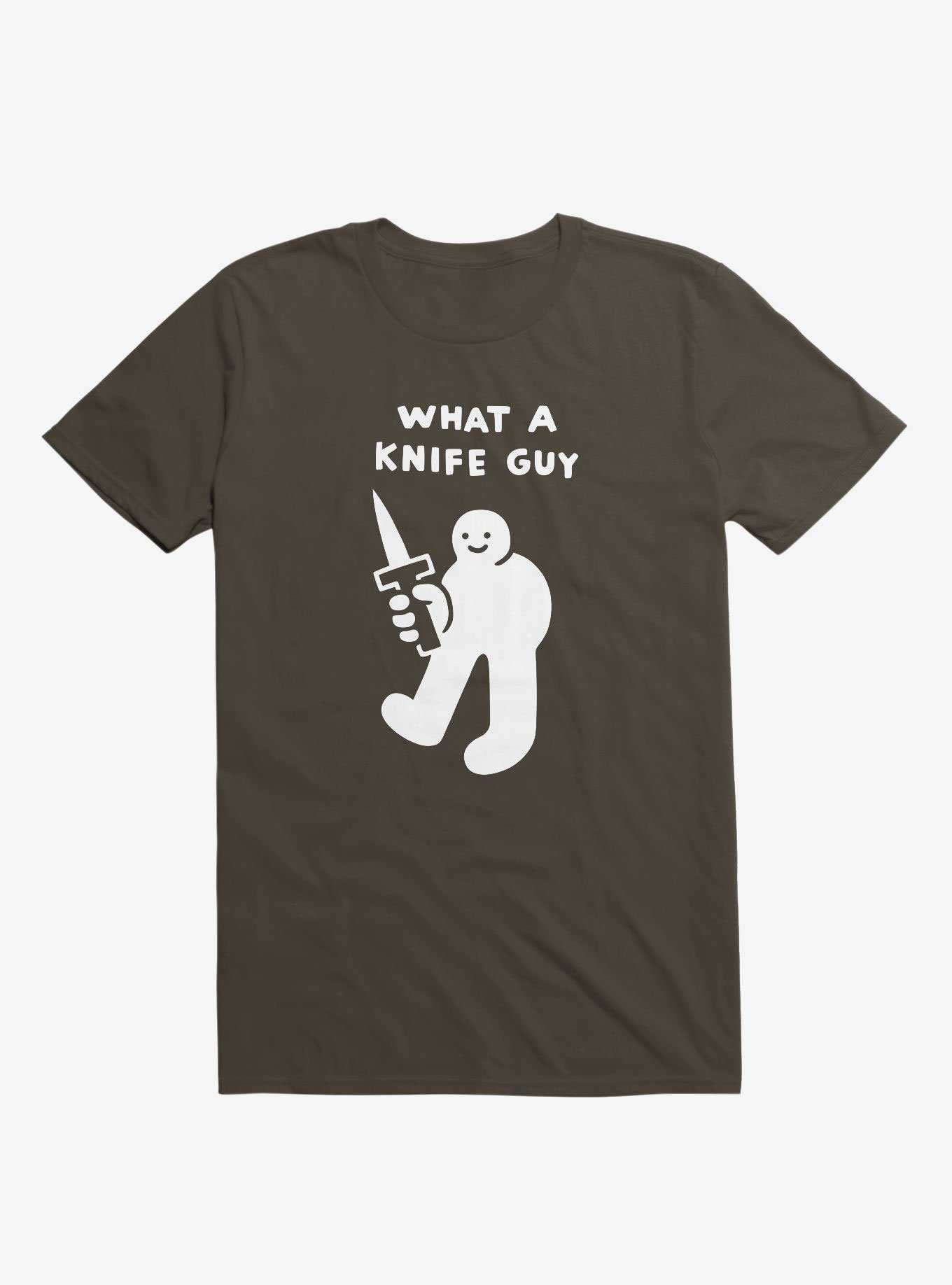 What A Knife Guy Brown T-Shirt, , hi-res
