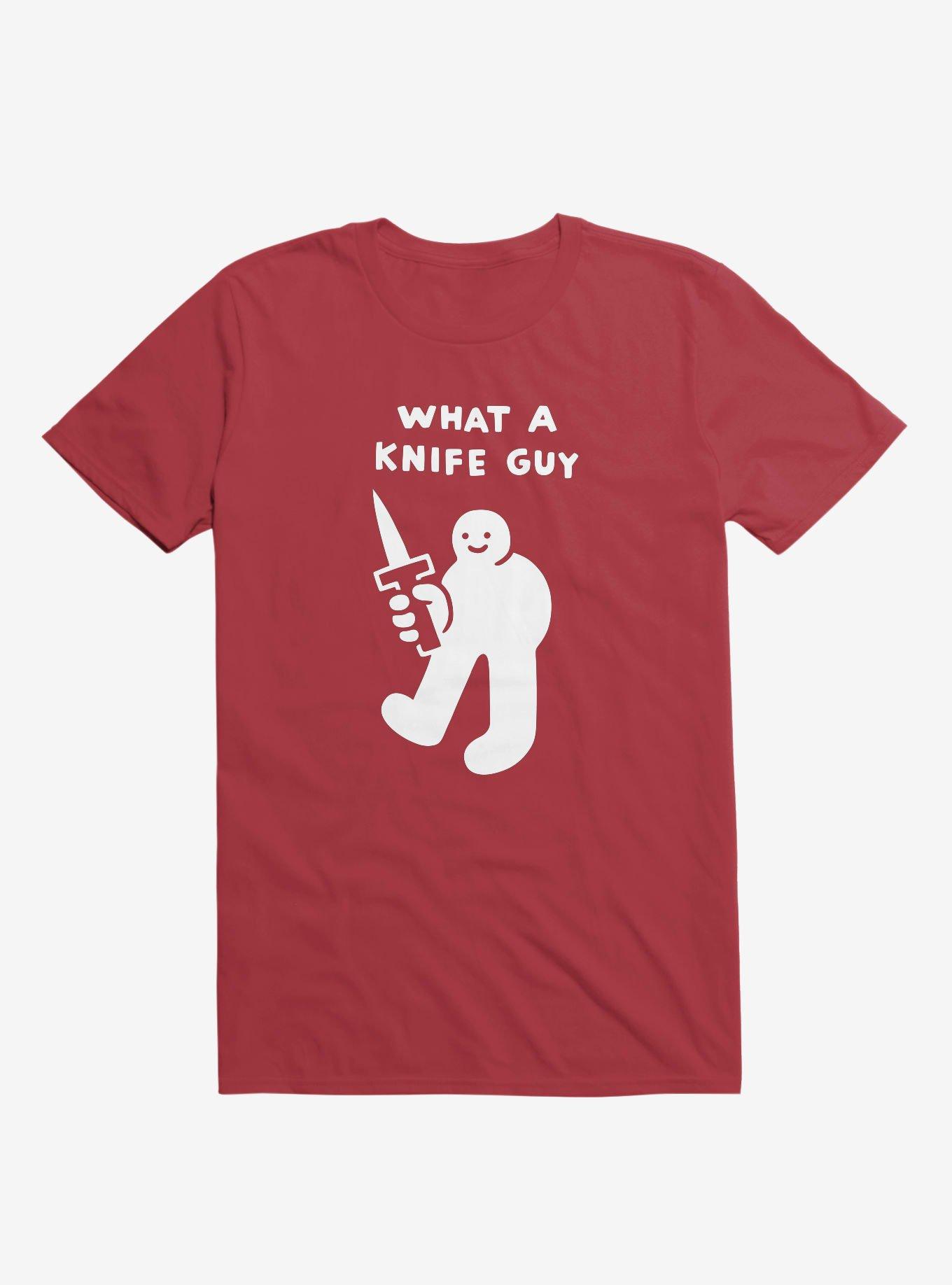 What A Knife Guy Red T-Shirt, , hi-res