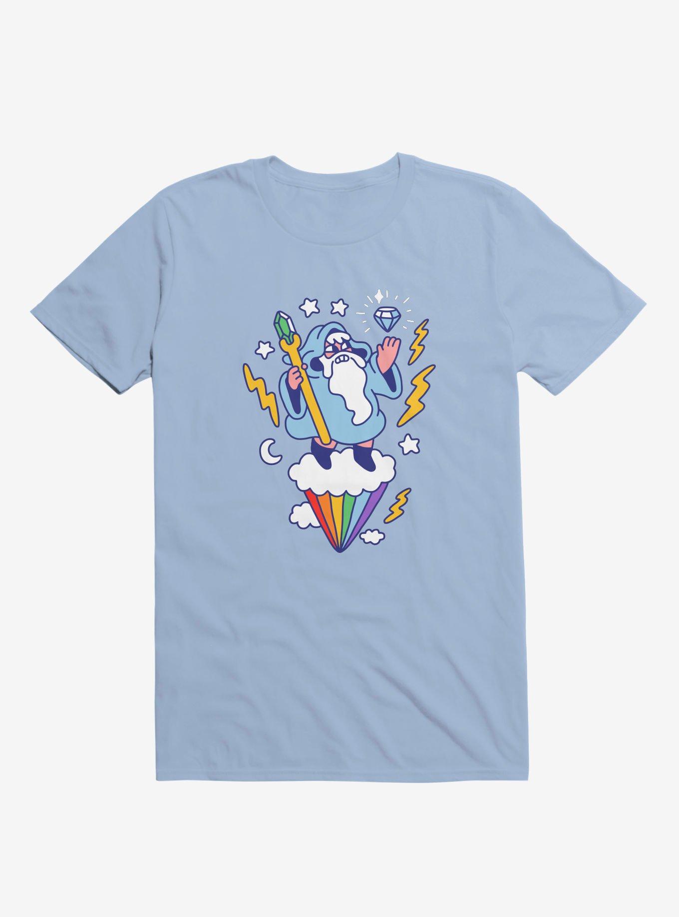 Wizard In The Sky Light Blue T-Shirt, LIGHT BLUE, hi-res