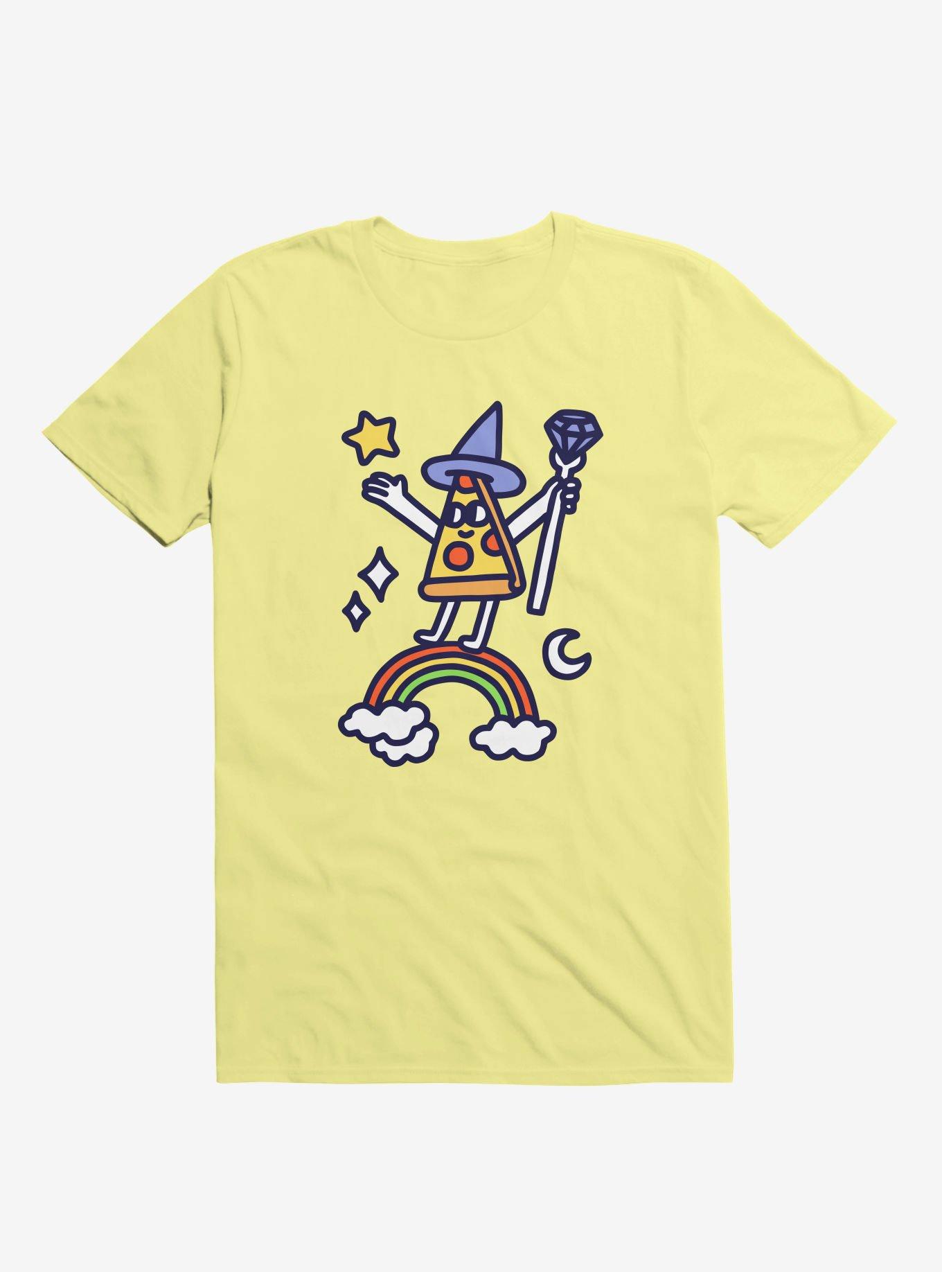 Wizard Pizza Yellow T-Shirt, YELLOW, hi-res