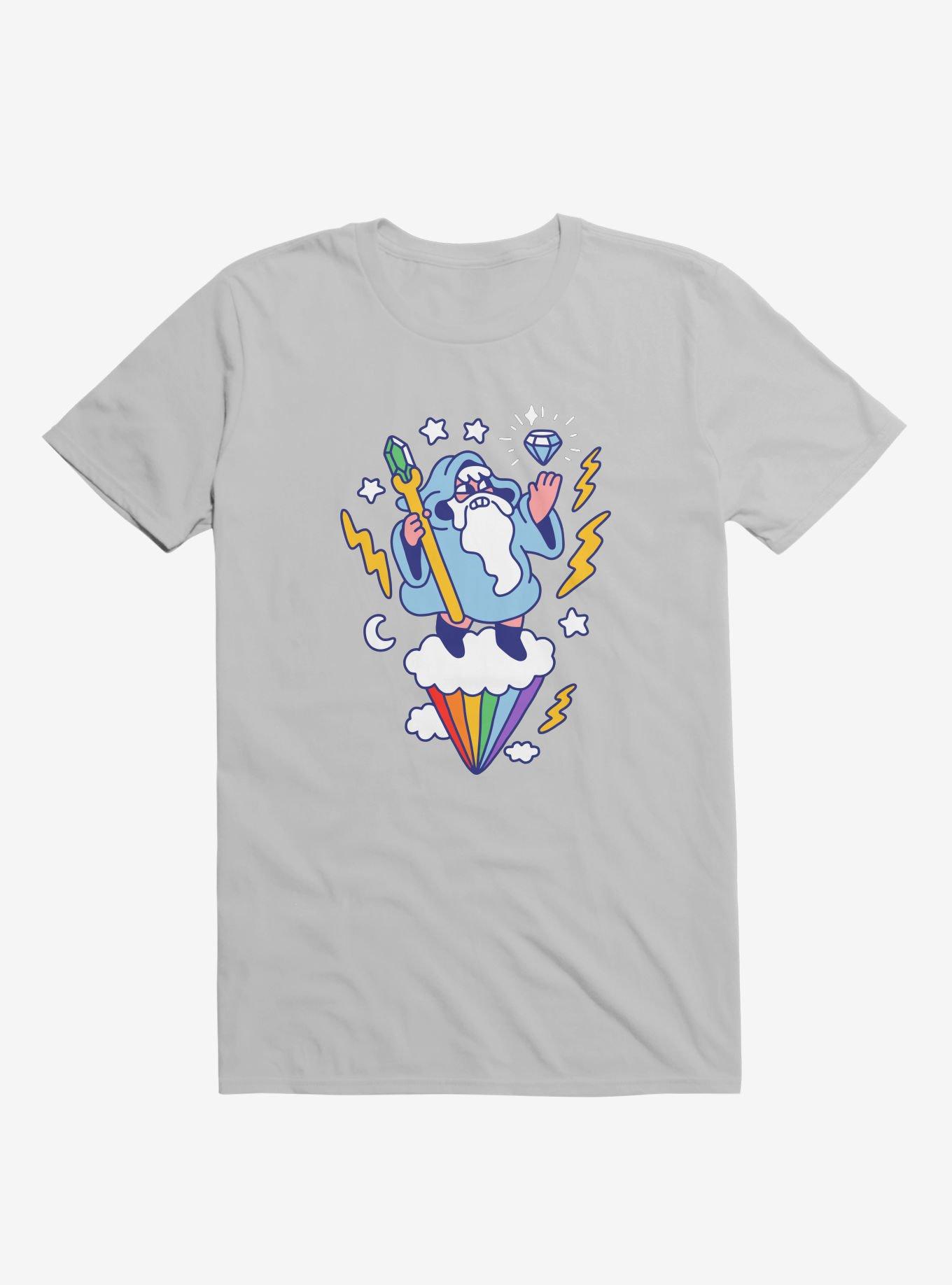 Wizard In The Sky Silver T-Shirt, , hi-res