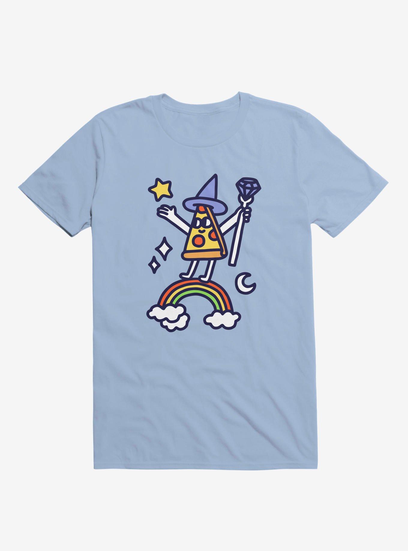 Wizard Pizza Light Blue T-Shirt