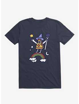 Wizard Pizza Navy Blue T-Shirt, , hi-res