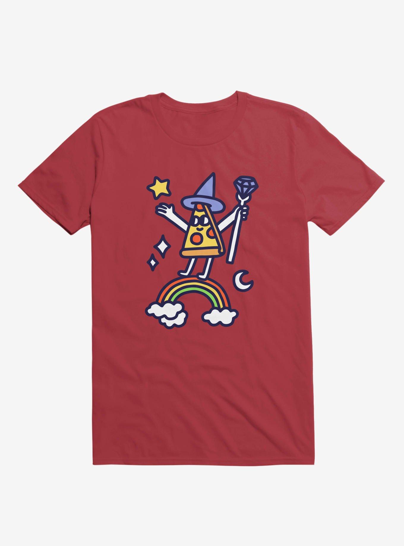 Wizard Pizza Red T-Shirt, , hi-res