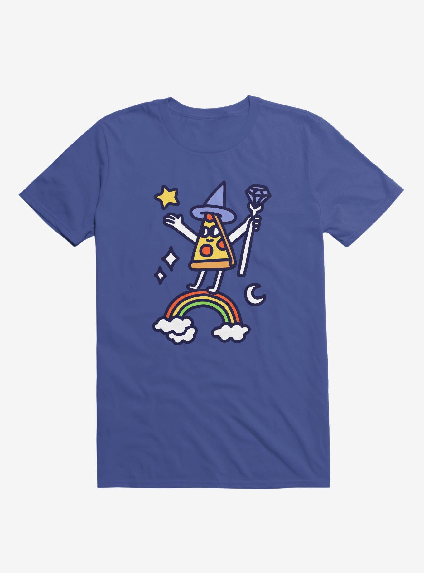 Wizard Pizza Royal Blue T-Shirt, , hi-res