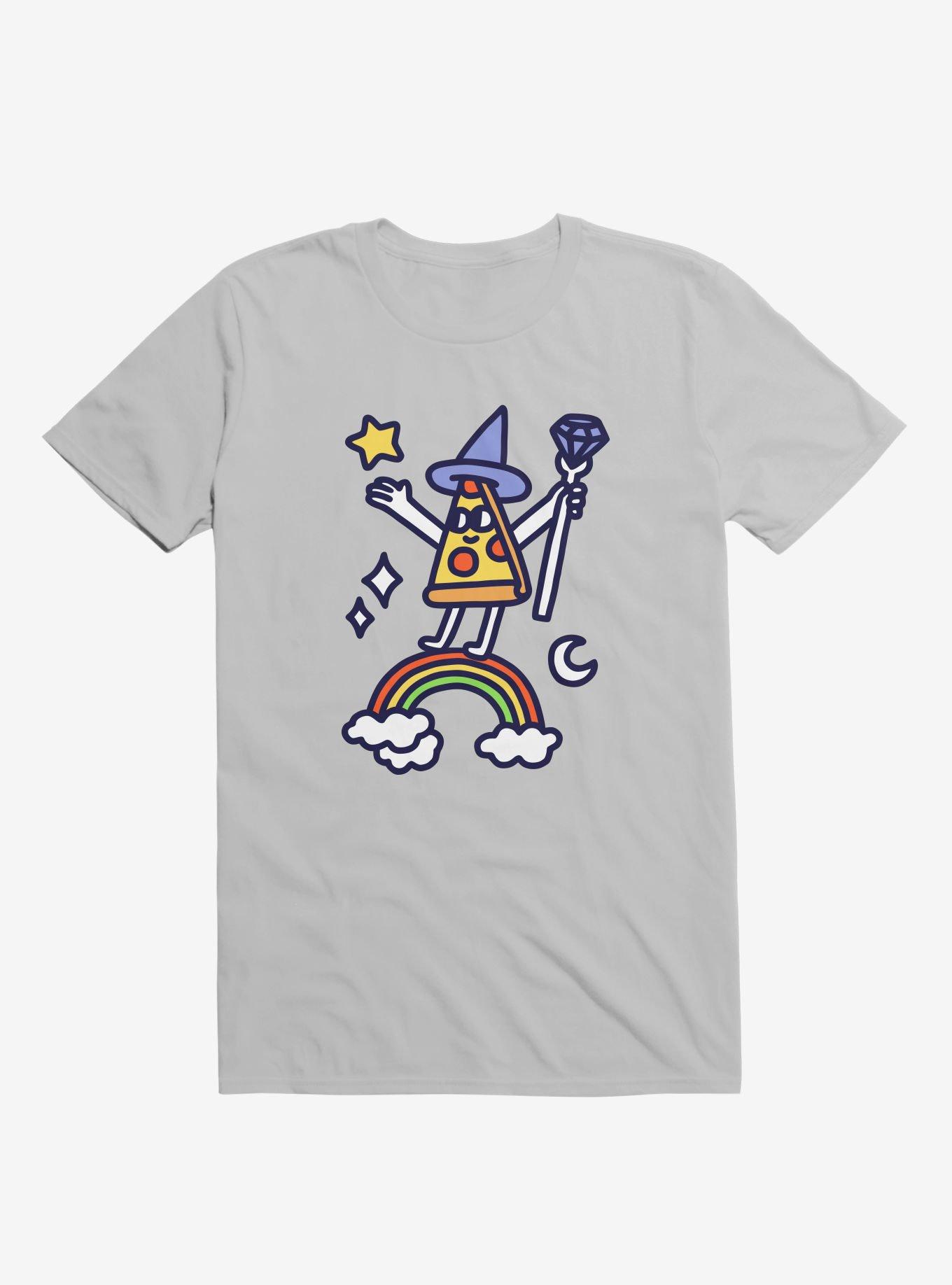 Wizard Pizza Silver T-Shirt, , hi-res
